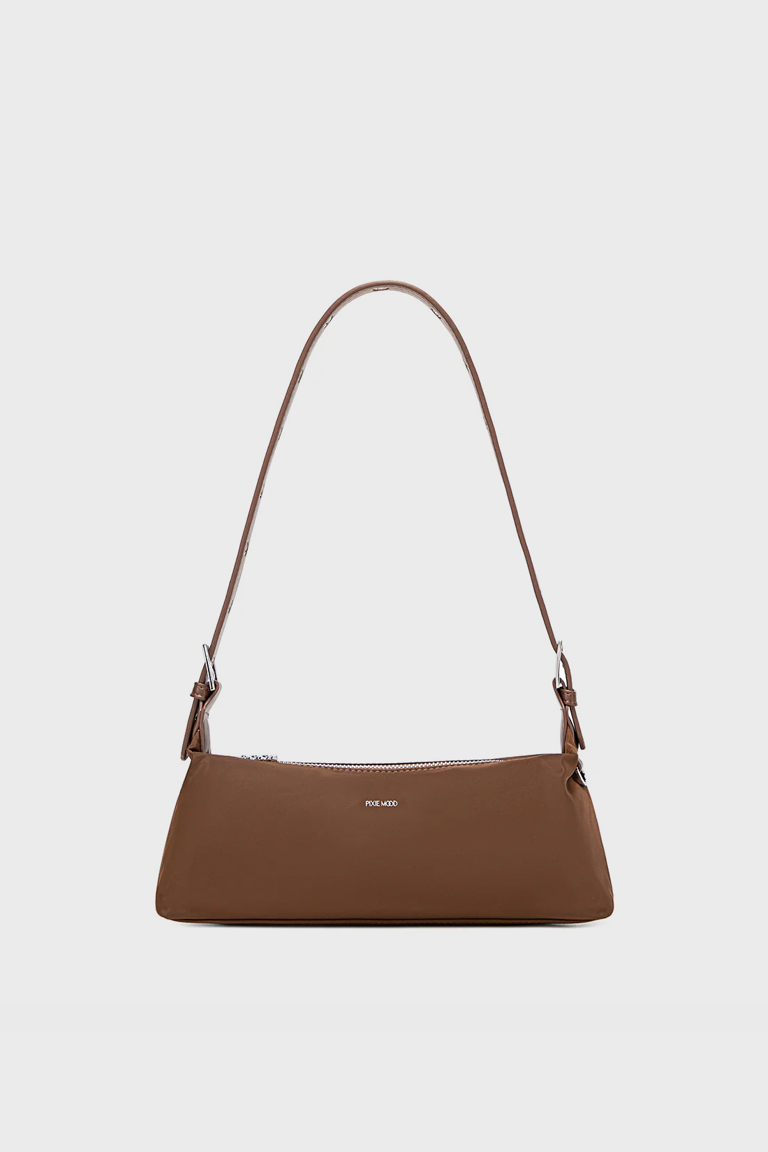 Pixie Mood Emi Shoulder Bag in Espresso Brown Nylon