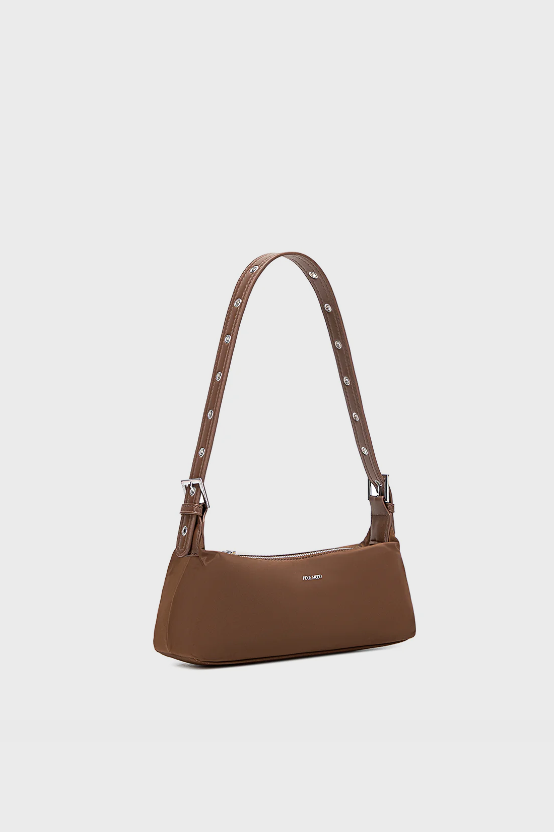 Pixie Mood Emi Shoulder Bag in Espresso Brown Nylon