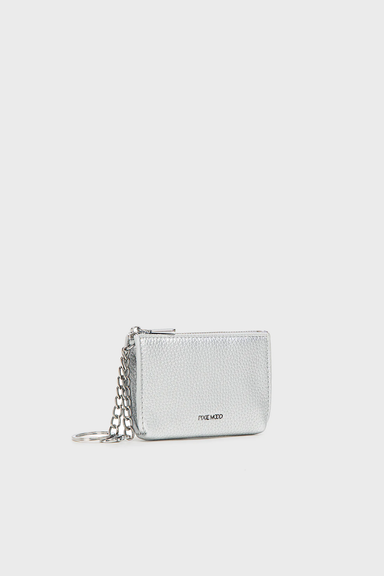 Pixie Mood Joan Pouch in Silver Pebbled