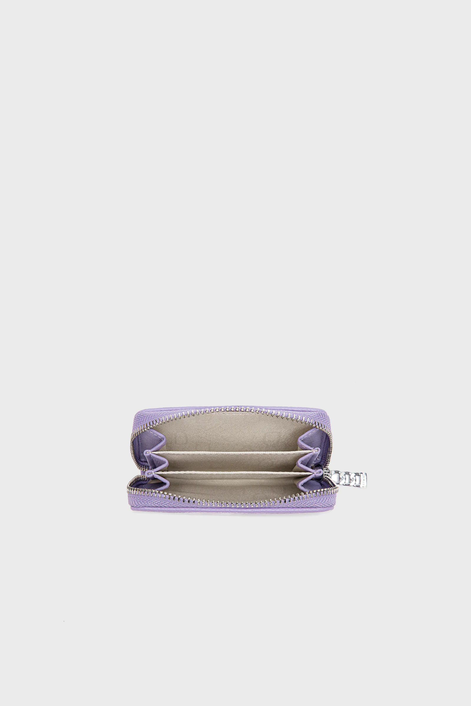 Kimi Card Wallet in Lavender Pebbled