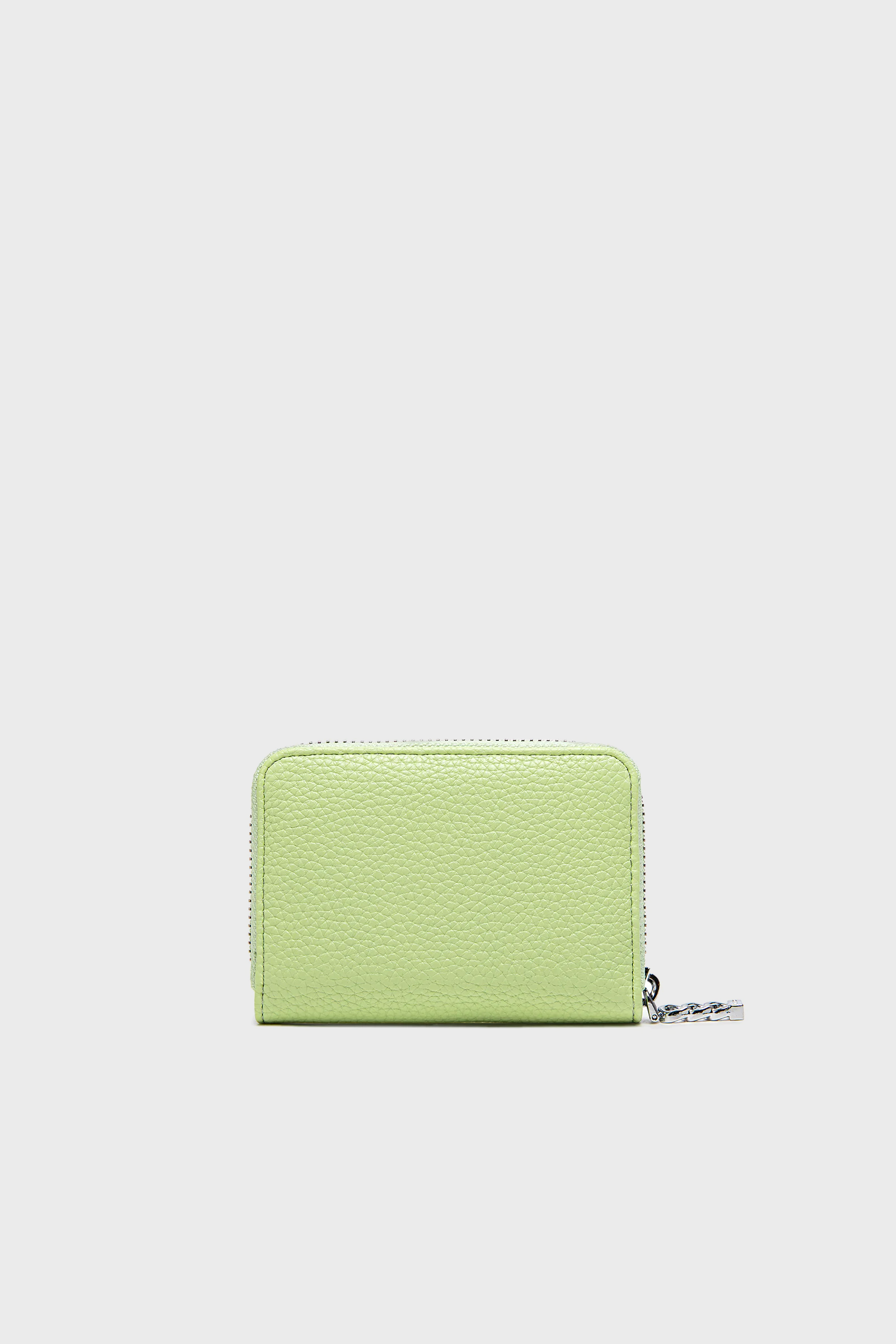 Pixie Mood Kimi Card Wallet in Lime Pebbled