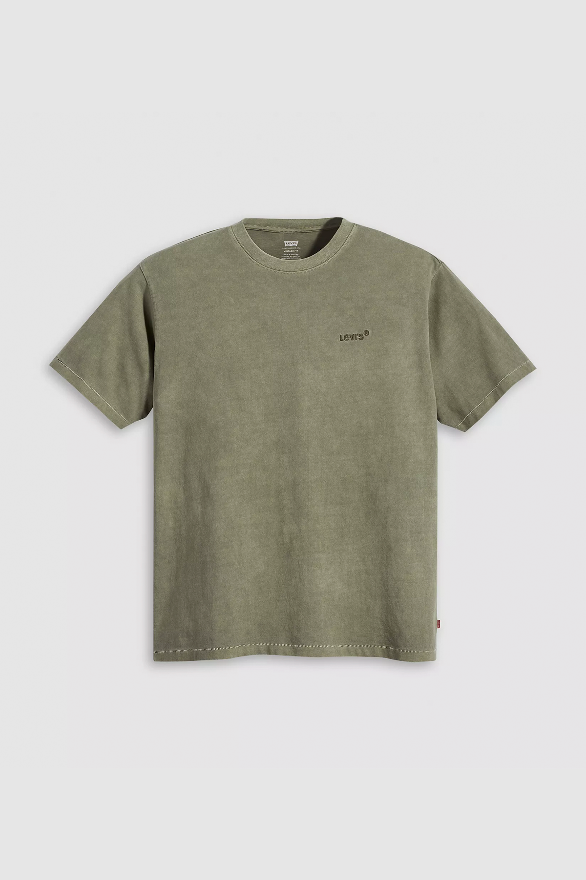 Red Tab Vintage Tee in Thyme Garment Dye