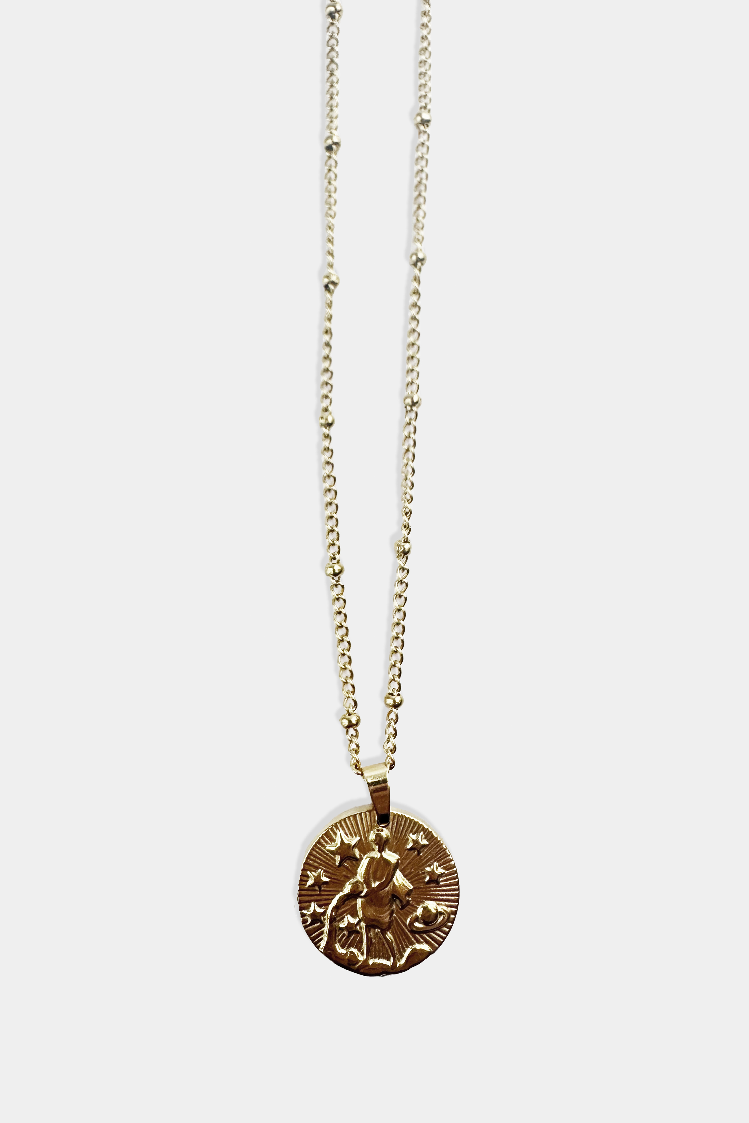 Retro Zodiac Charm Necklace