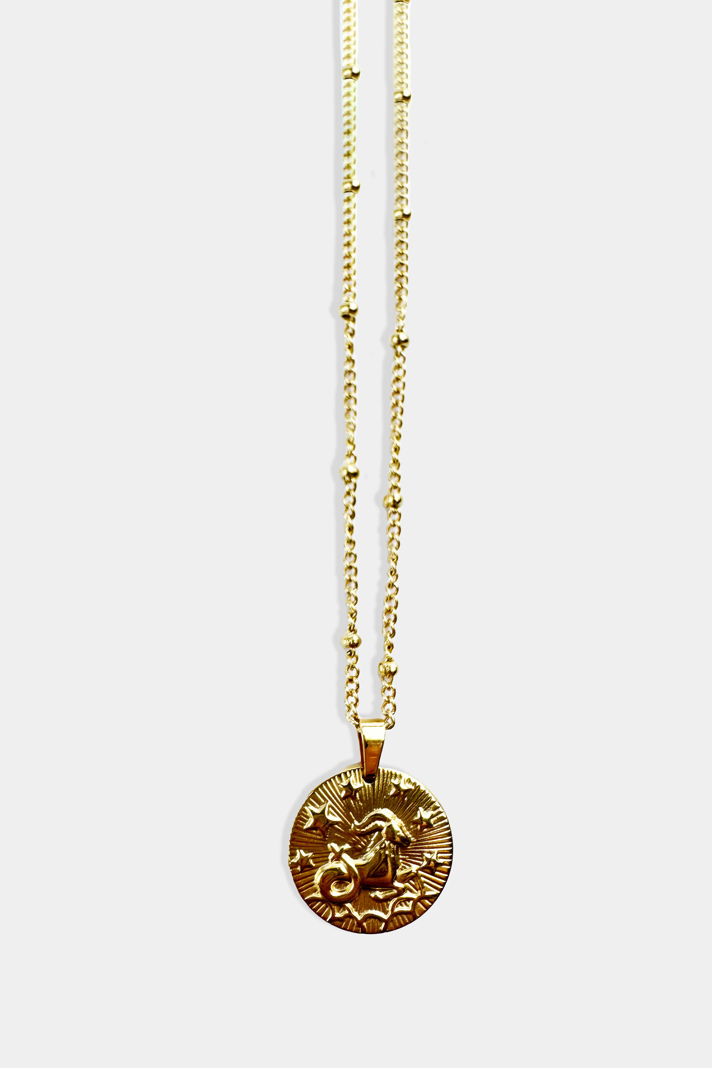 Retro Zodiac Charm Necklace