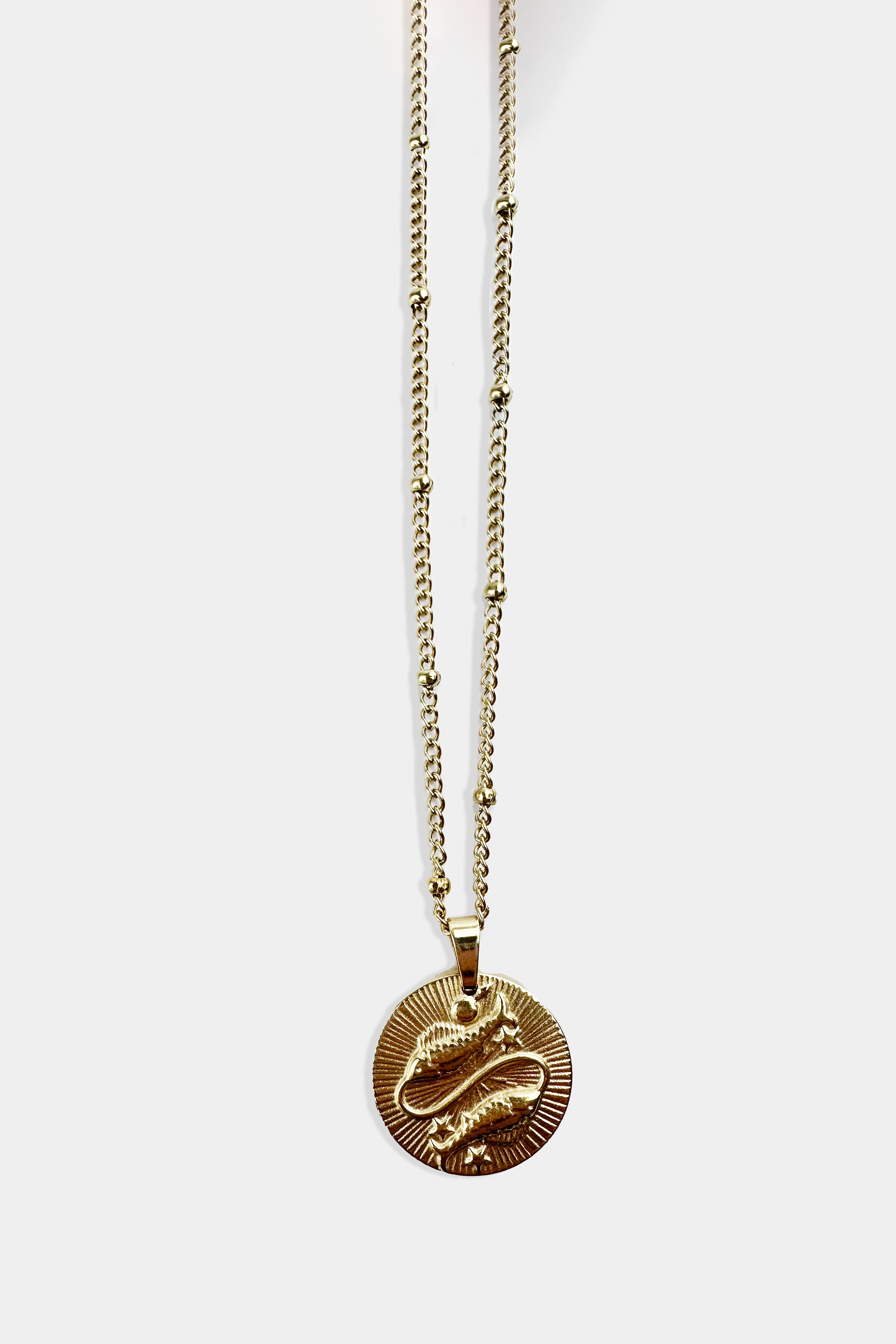 Retro Zodiac Charm Necklace