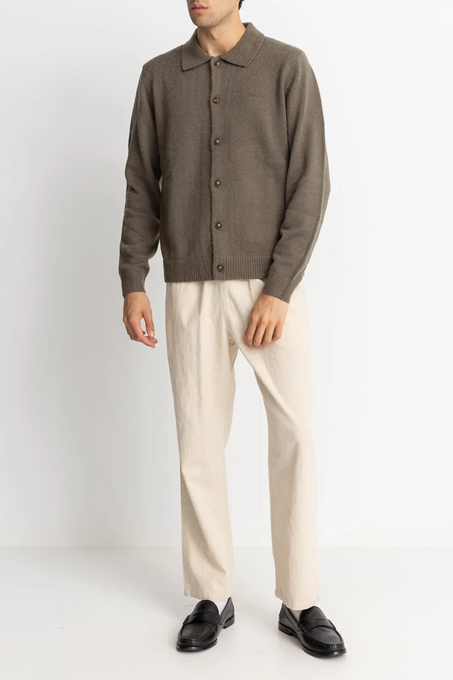 Men's Rhythm Mohair Button-Up Knit