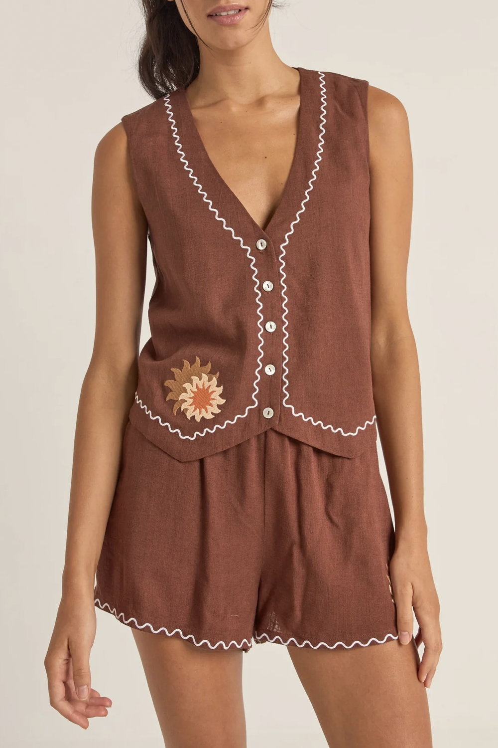 Women's Rhythm Solis Embroidered Vest