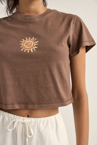 Women's Rhythm Sunshine Crop Crew Tee