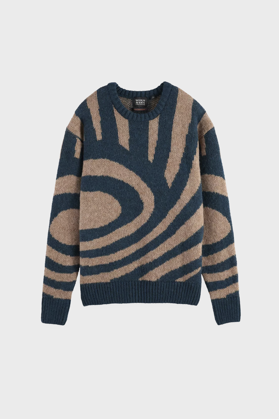 Hairy Big Waves Drop Shoulder Sweater