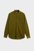 Men's Scotch & Soda Solid Corduroy Shirt in Moss Green