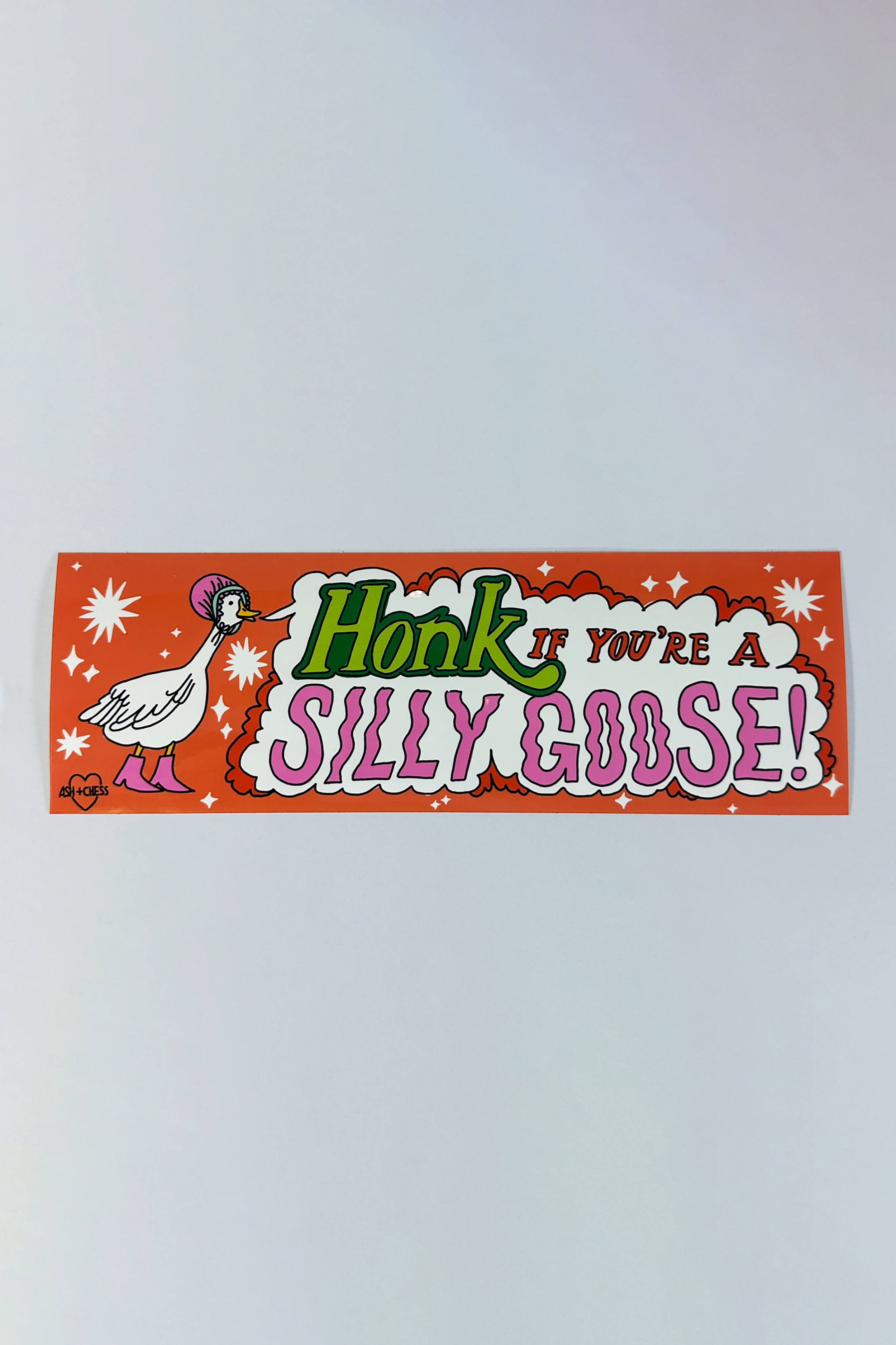 Honk If You're a Silly Goose Bumper Sticker