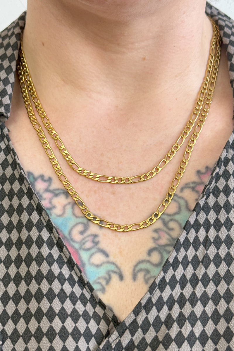 Standard Figaro Chain in Gold