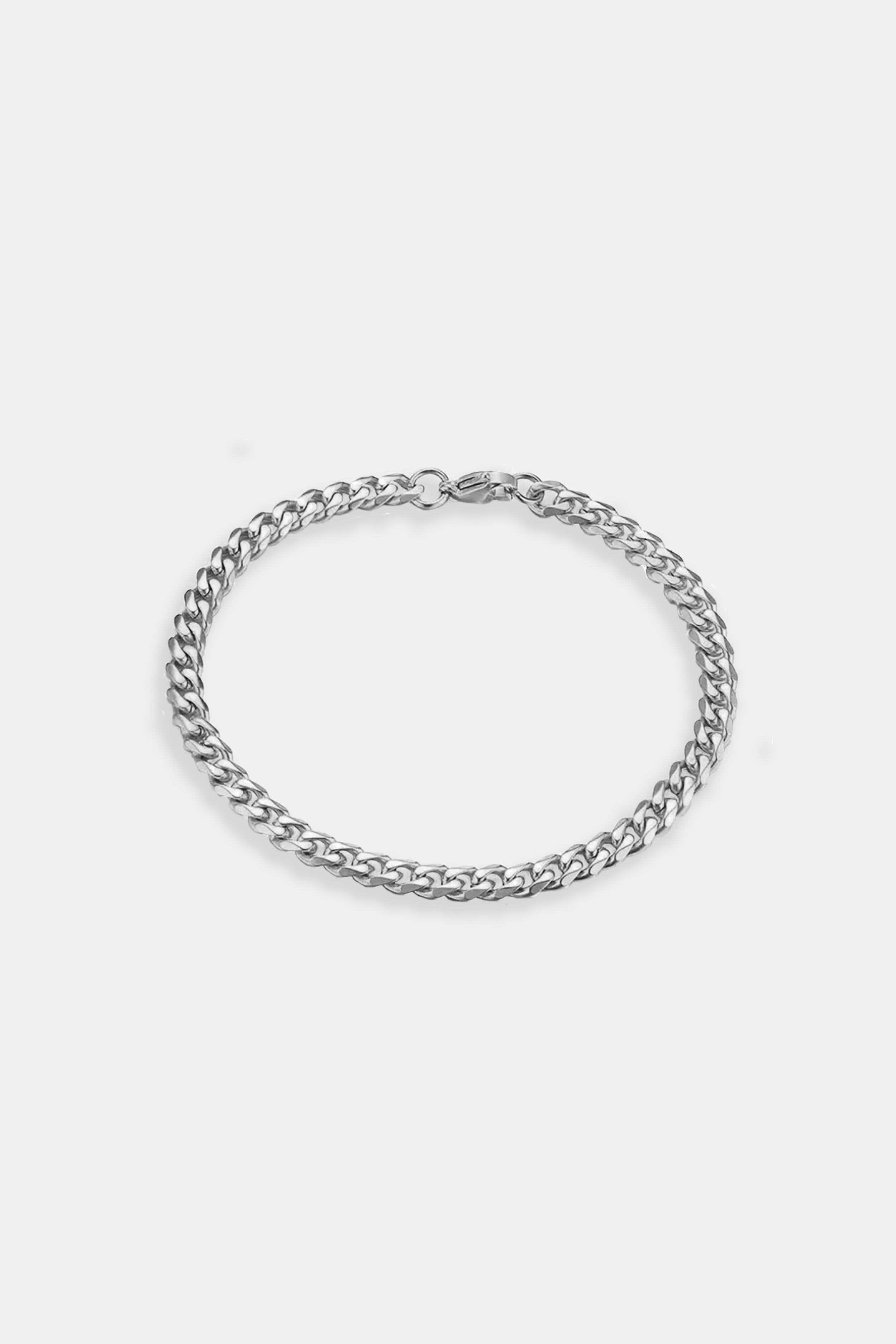 Bold Curb Link Bracelet in Silver