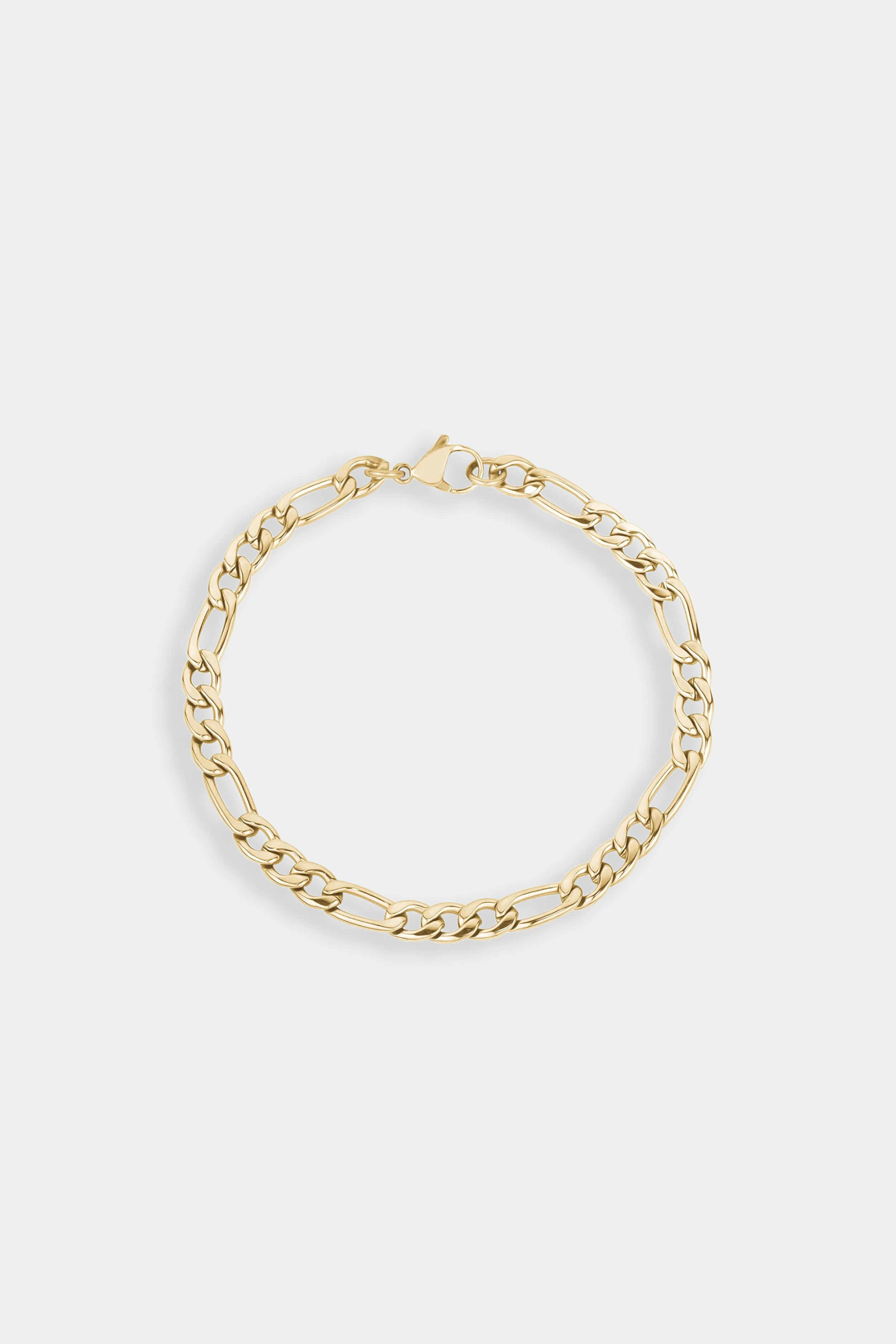 Bold Figaro Link Bracelet in Gold