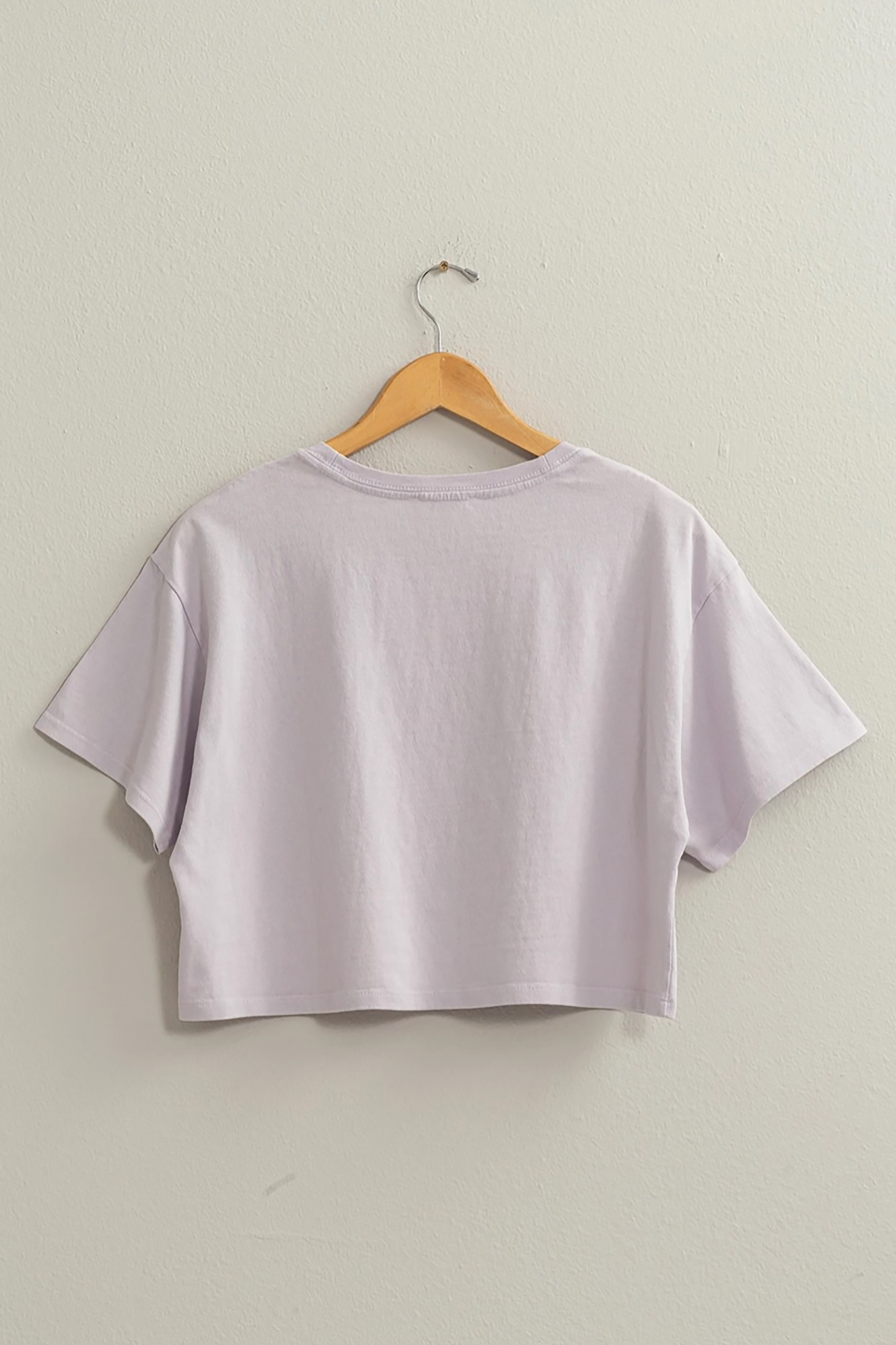 Boxy Cropped Tee in Lavender