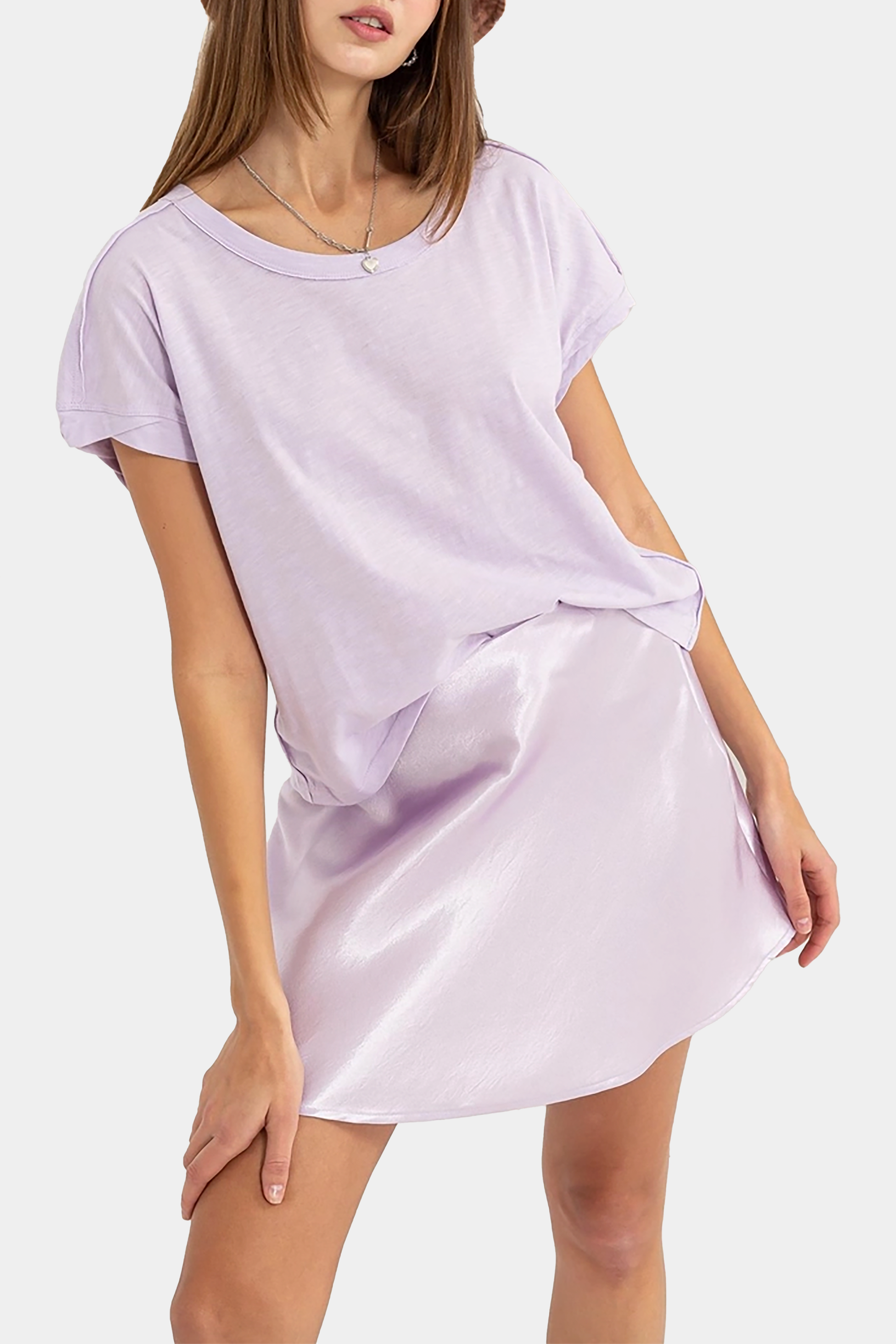 Brady Mini Skirt in Lavender