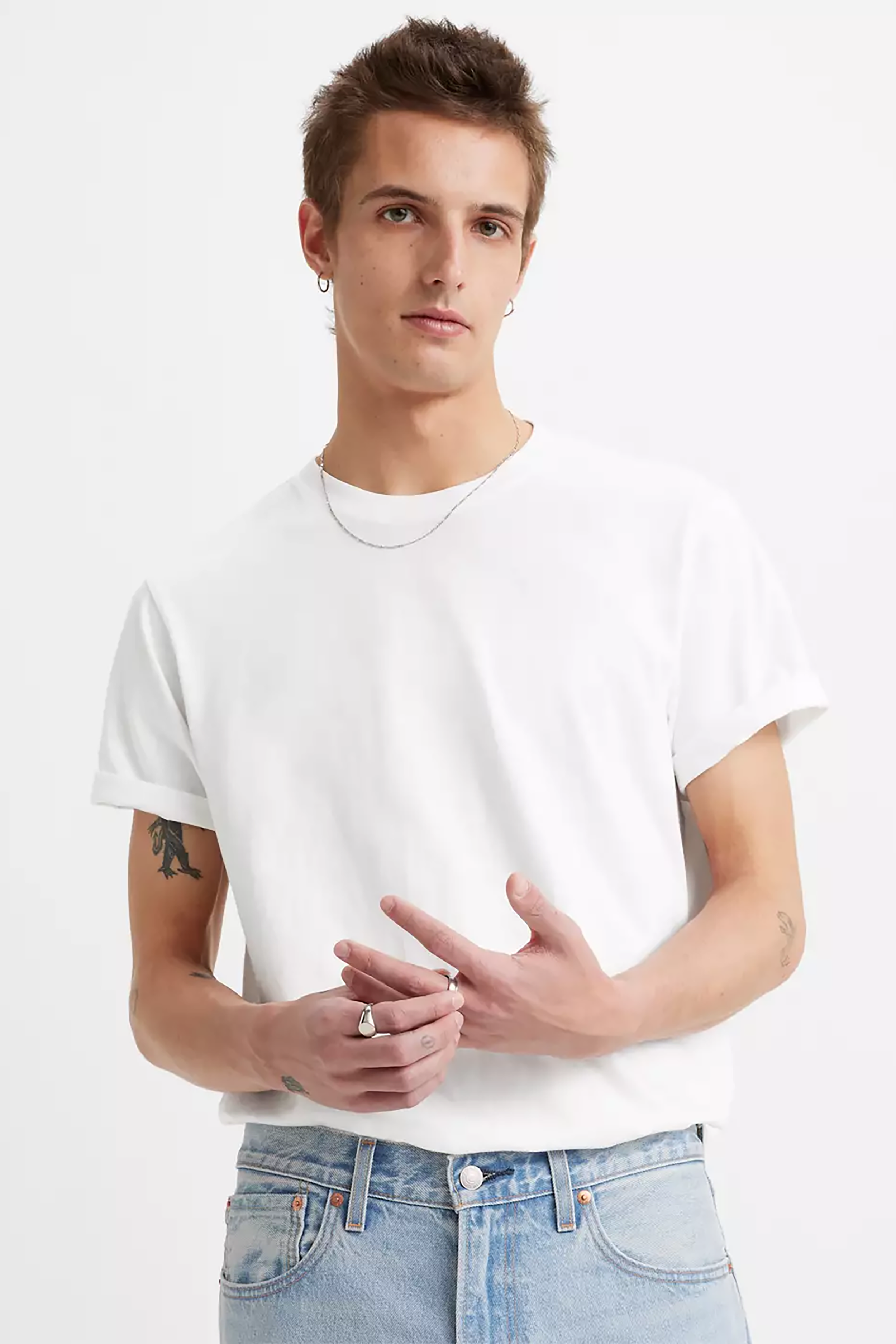 Classic Relaxed Tee in Bright White