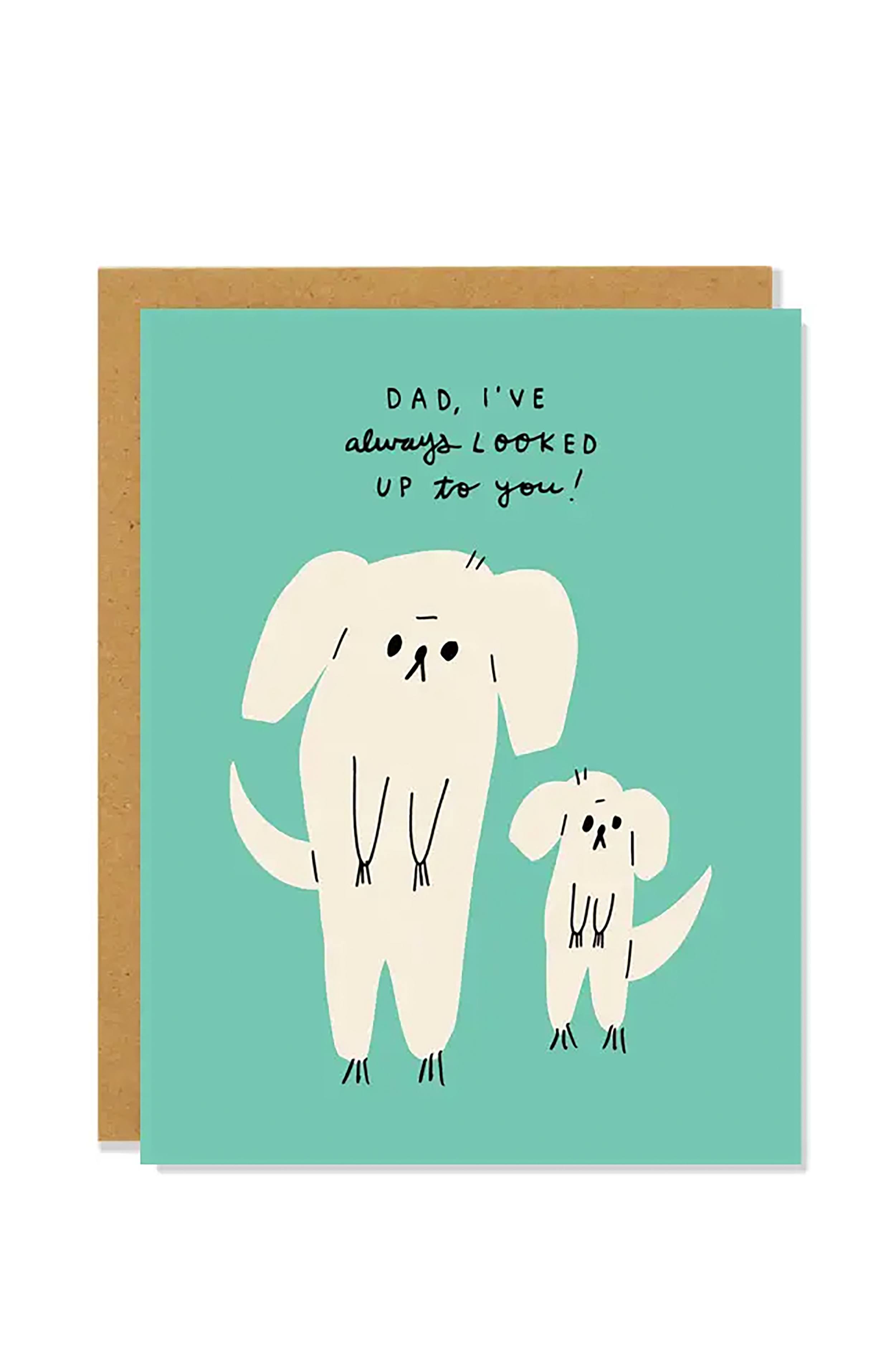 Dog & Puppy Father's Day Card