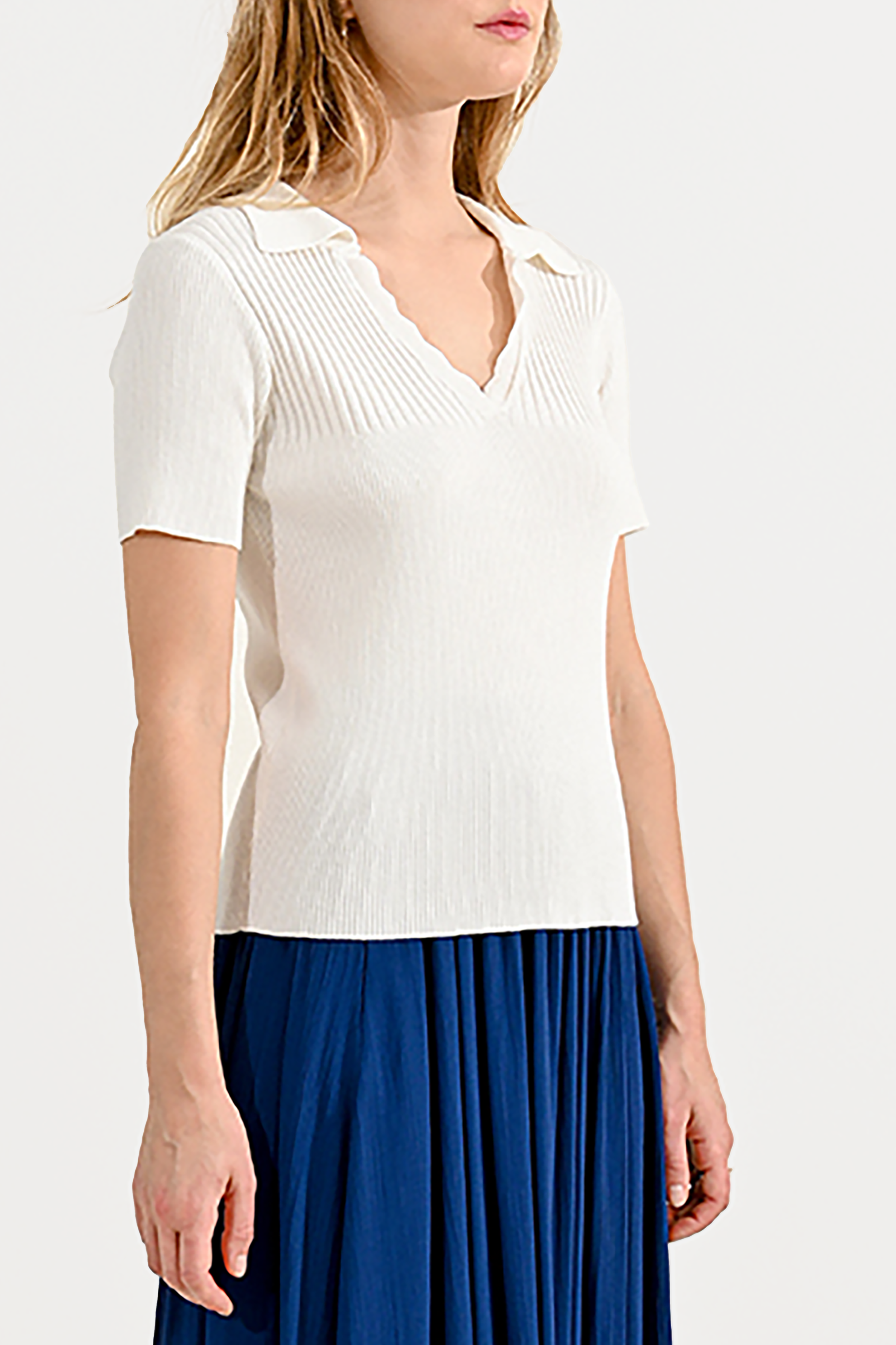 Ficelle Polo in Off White