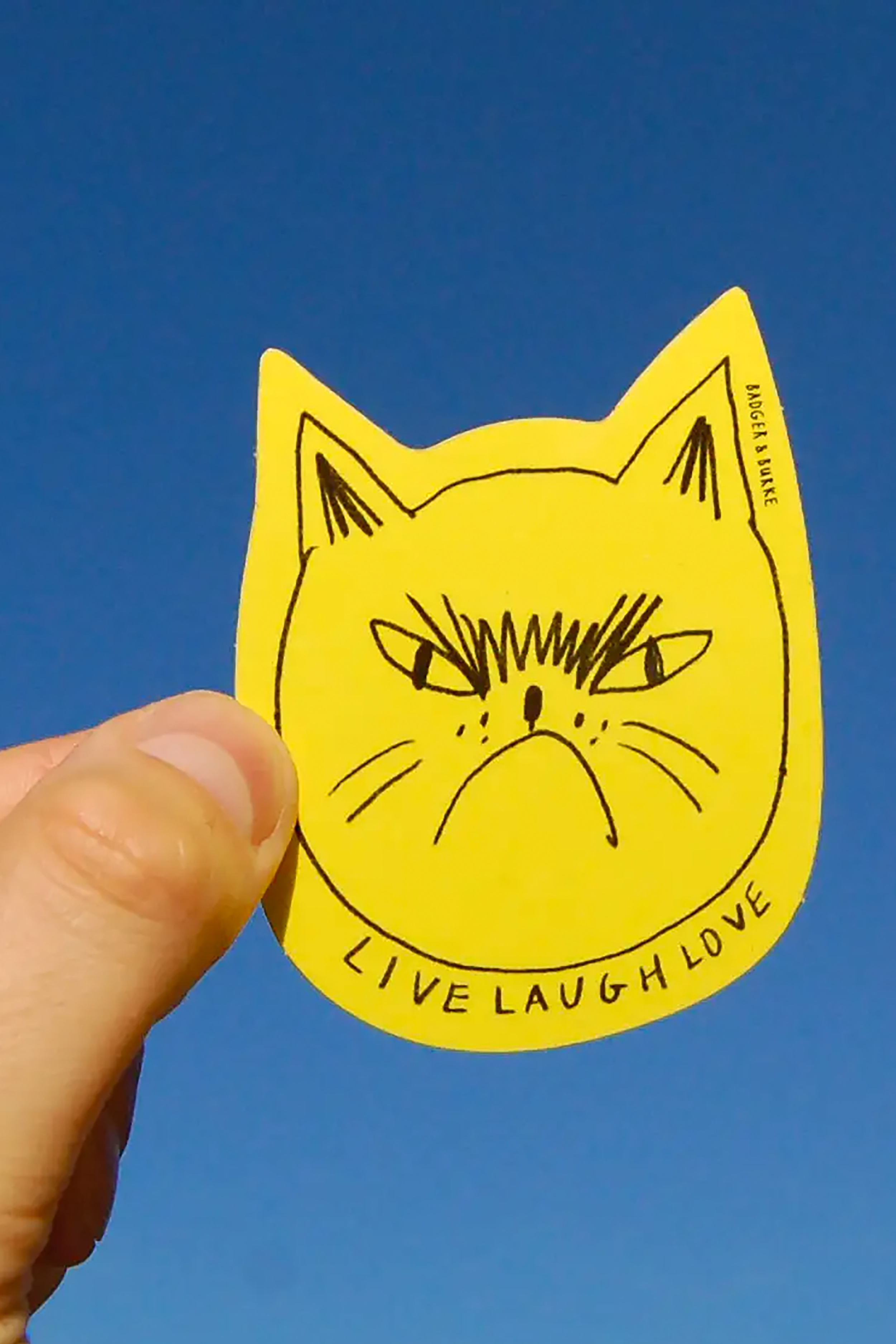 Snitty Kitty "Live, Laugh, Love" Sticker
