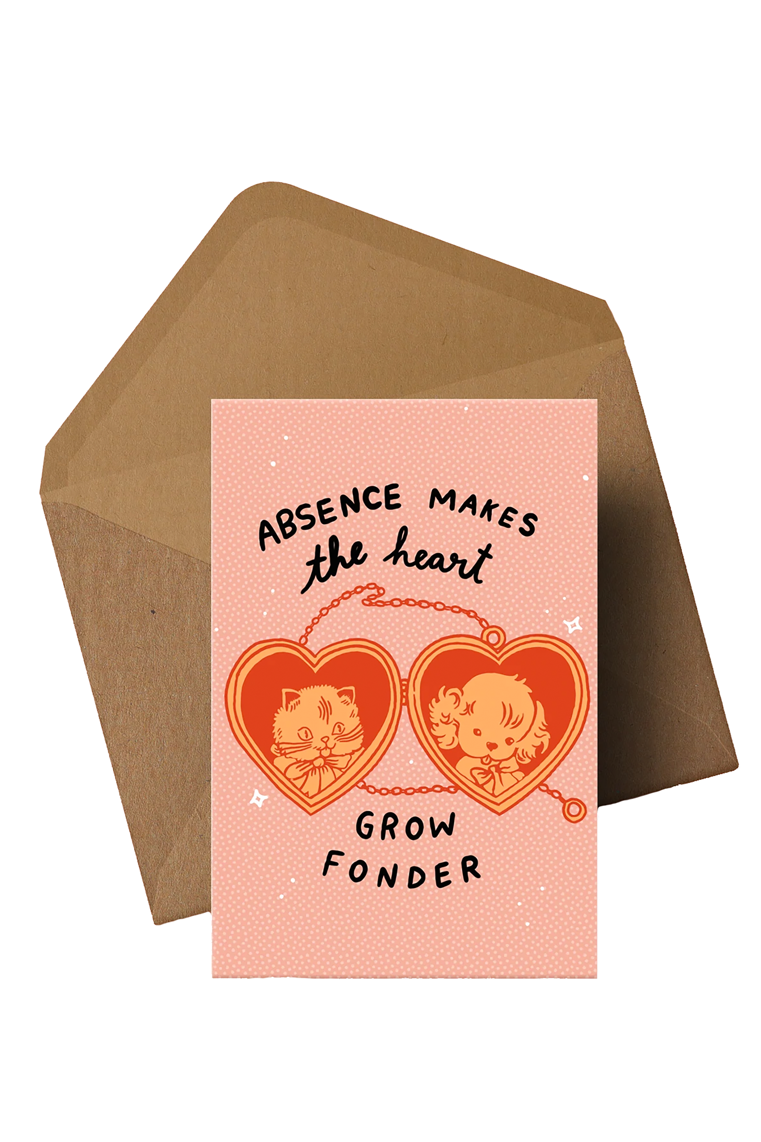 Absence Makes the Heart Card