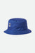 Brixton Beta Packable Bucket Hat in Pacific Blue