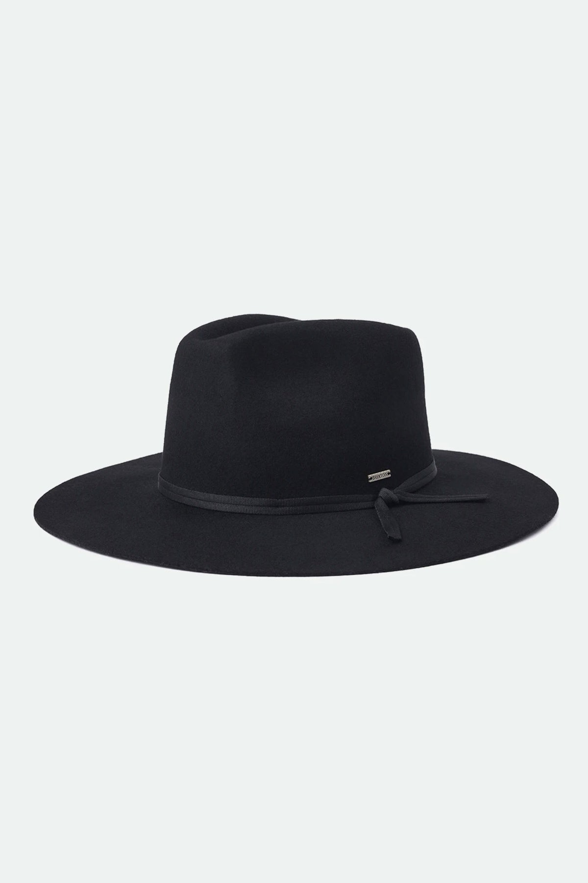 Brixton Cohen Cowboy Wide Brim Hat in Black
