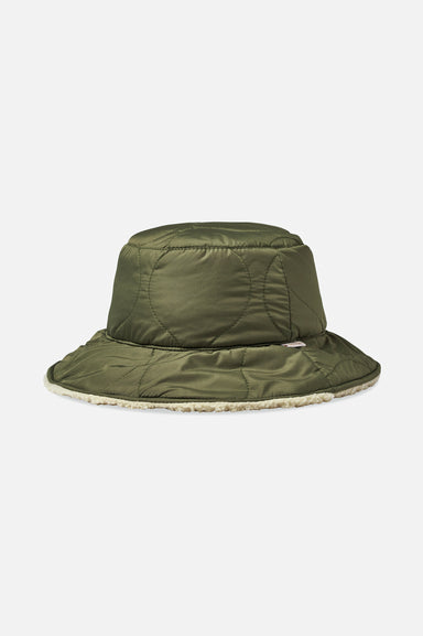 Women's Brixton Petra Reversible Bucket Hat in Olive/Dove