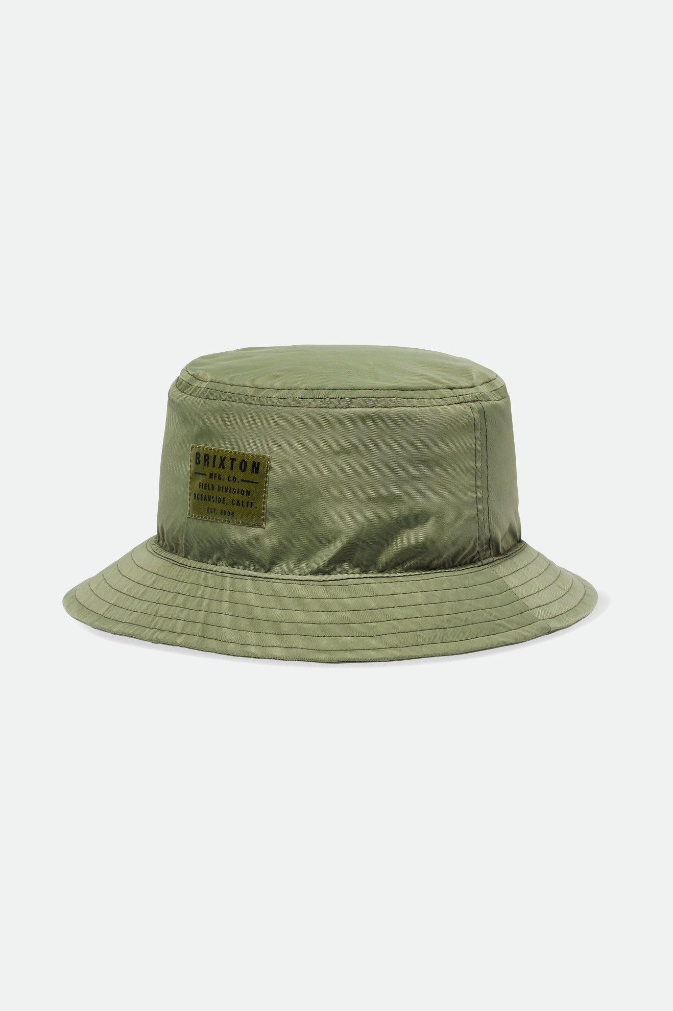 Brixton Vintage Nylon Packable Bucket Hat in Olive
