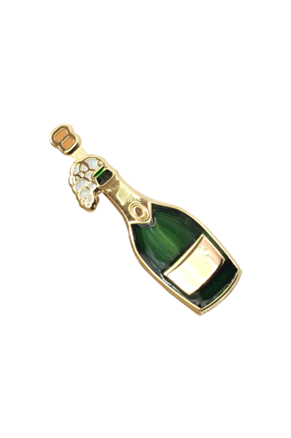 Champagne Emoji Lapel Pin