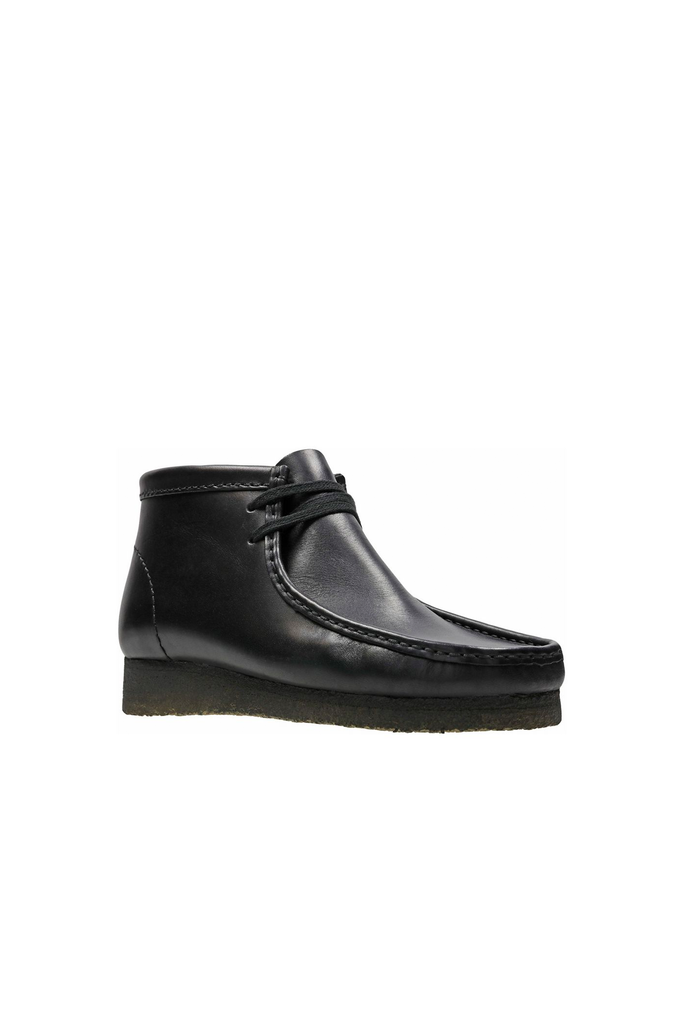 Men's Clarks Originals Wallabee Boot in Black Leather — Philistine