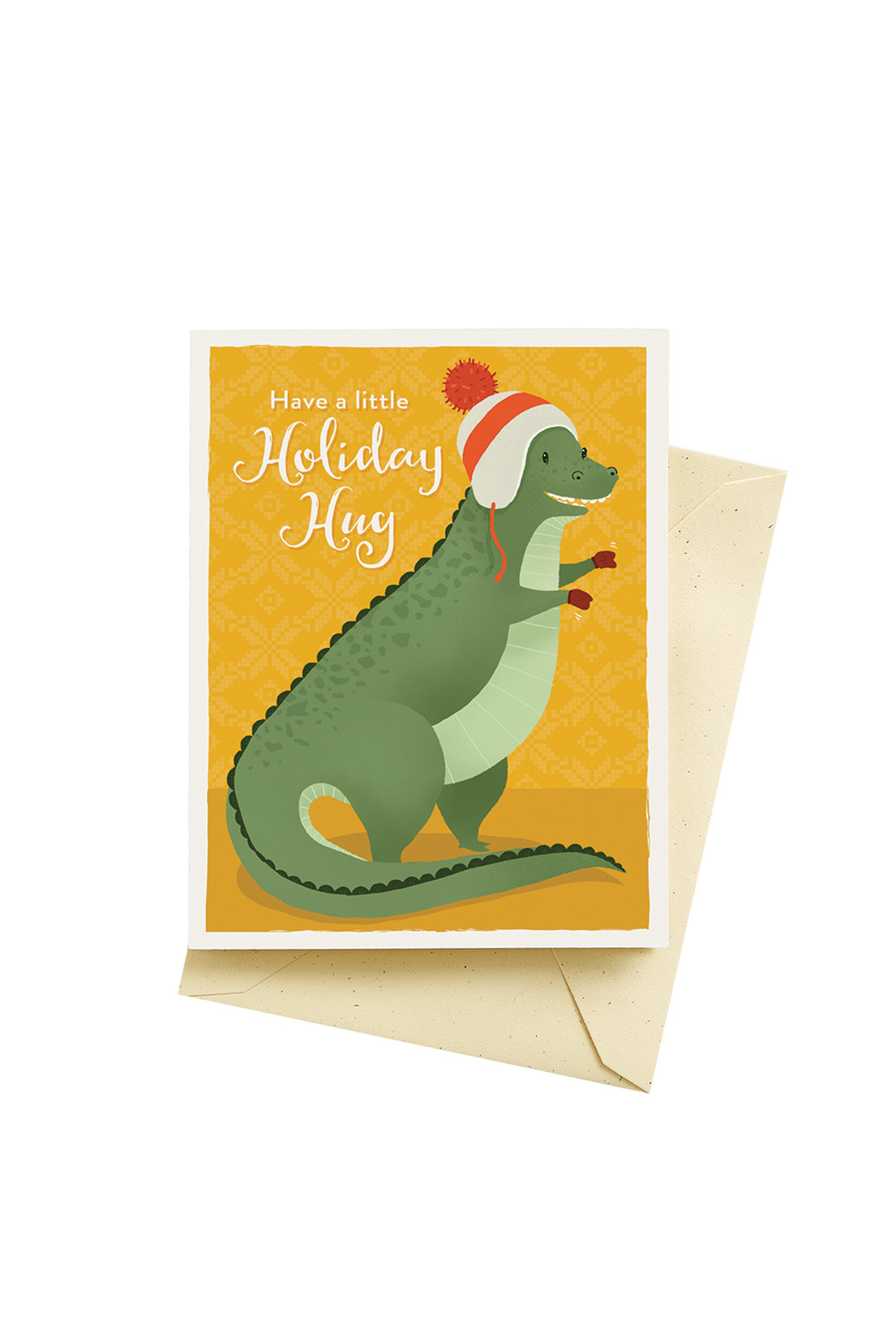 Dino Hug Holiday Card