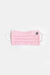 Easy Mondays Pleated Face Mask in Pink Micro Gingham