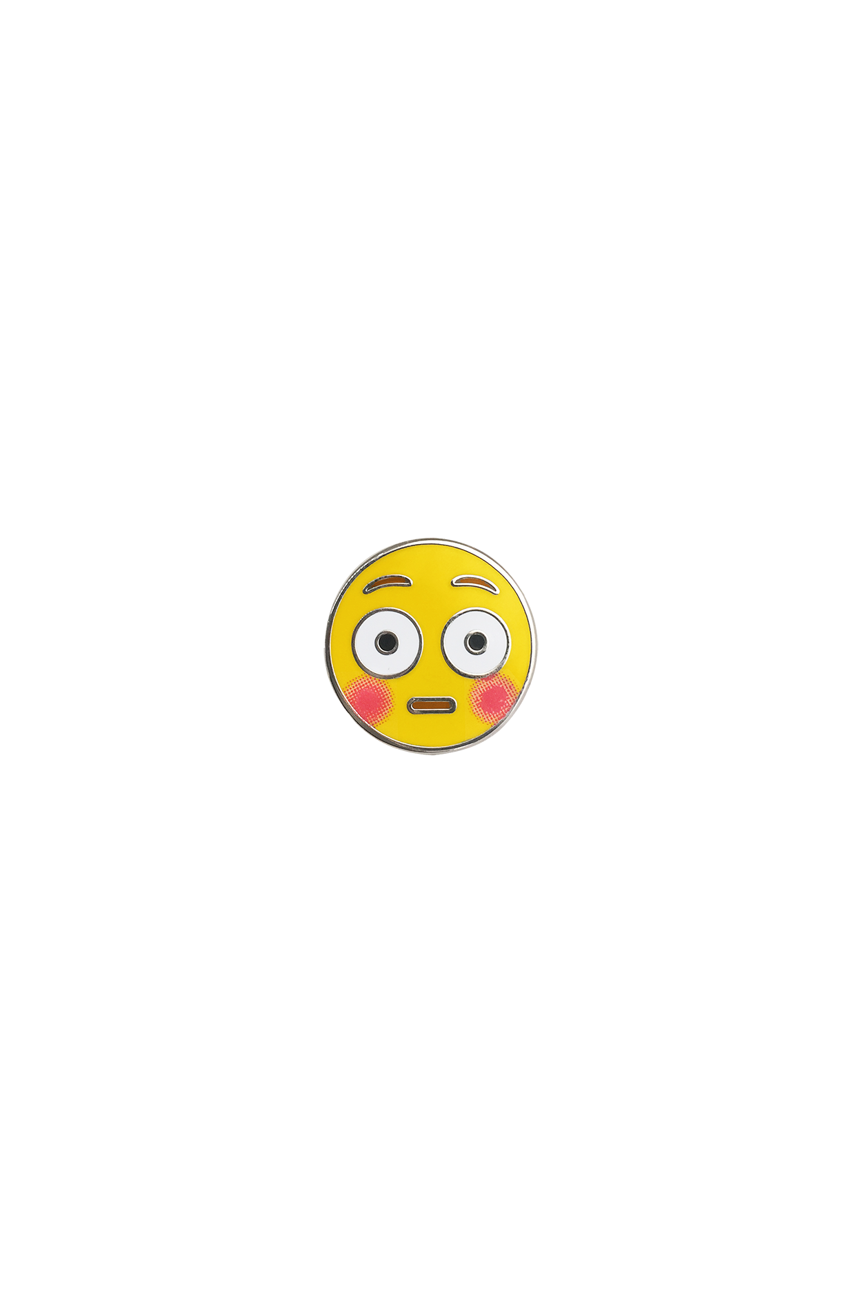 Flushed Emoji Lapel Pin - Philistine