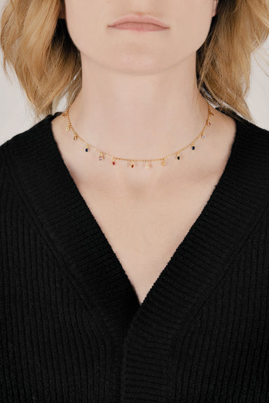 Gemstone Drip Choker - Philistine