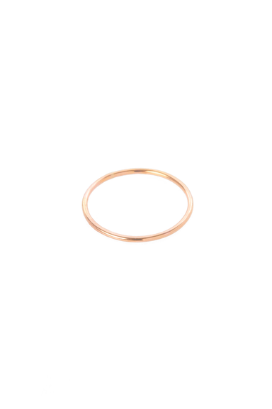 Smooth Thin Stacker in Rose Gold - Philistine