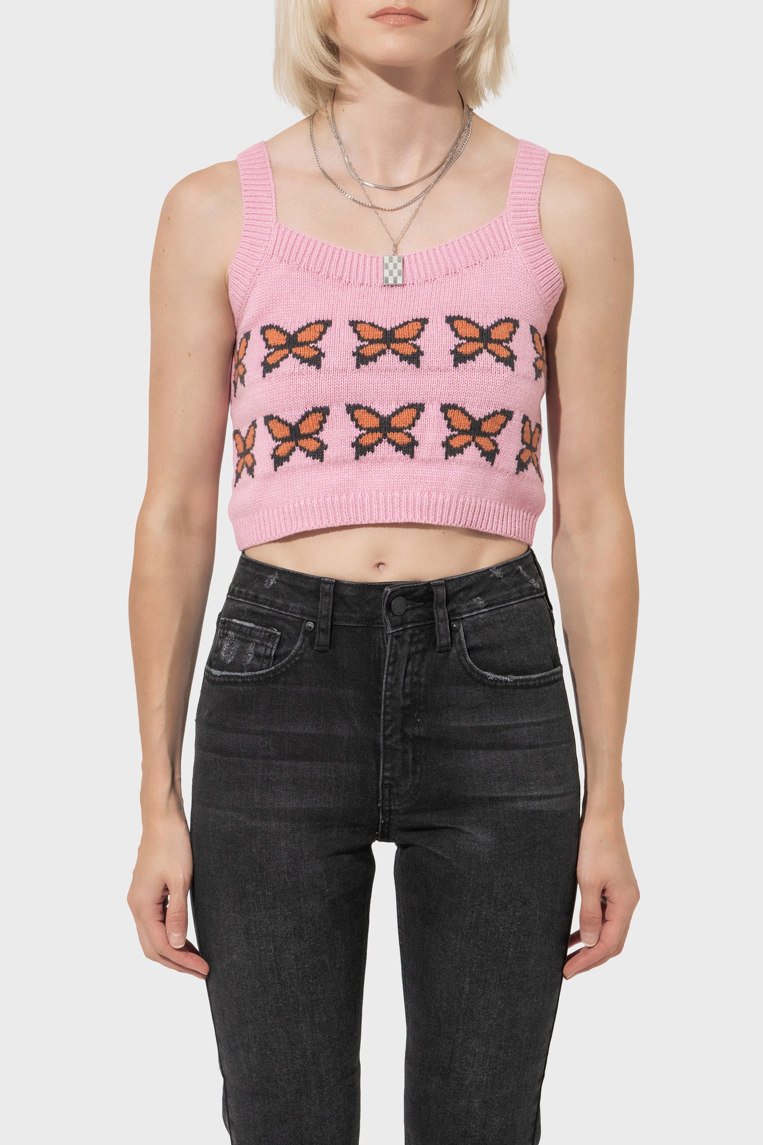 Women's Levi's Heaven Sweater Tank in Butterflies Prism