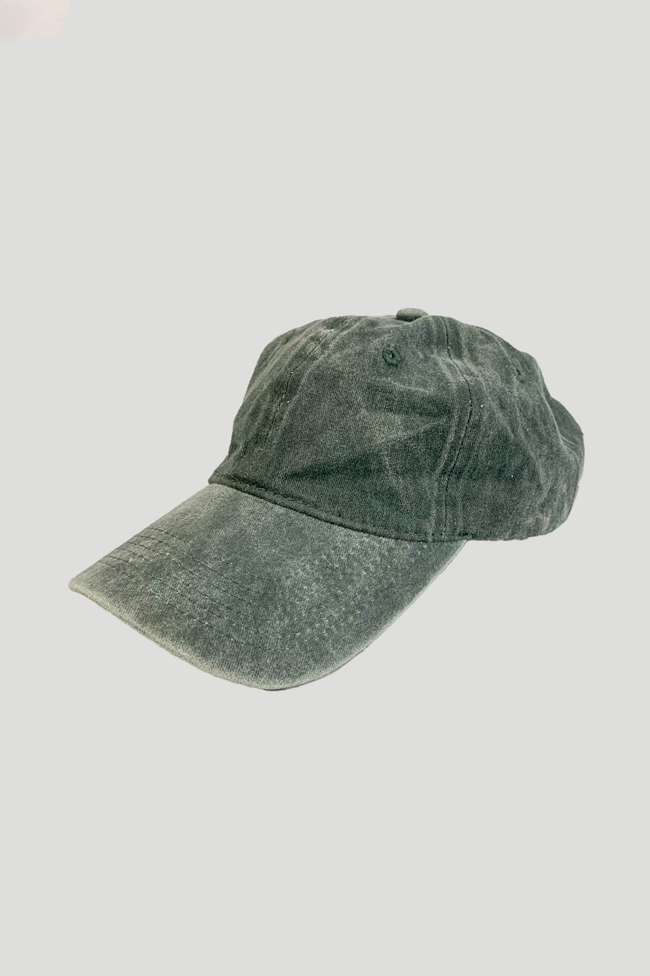 Pigment Dyed Baseball Hat in Olive Green