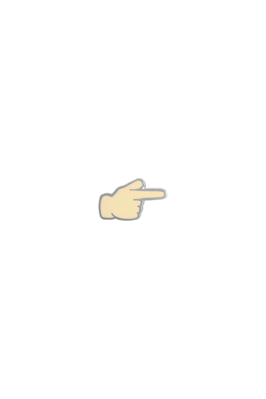 Pointer Emoji Lapel Pin - Philistine