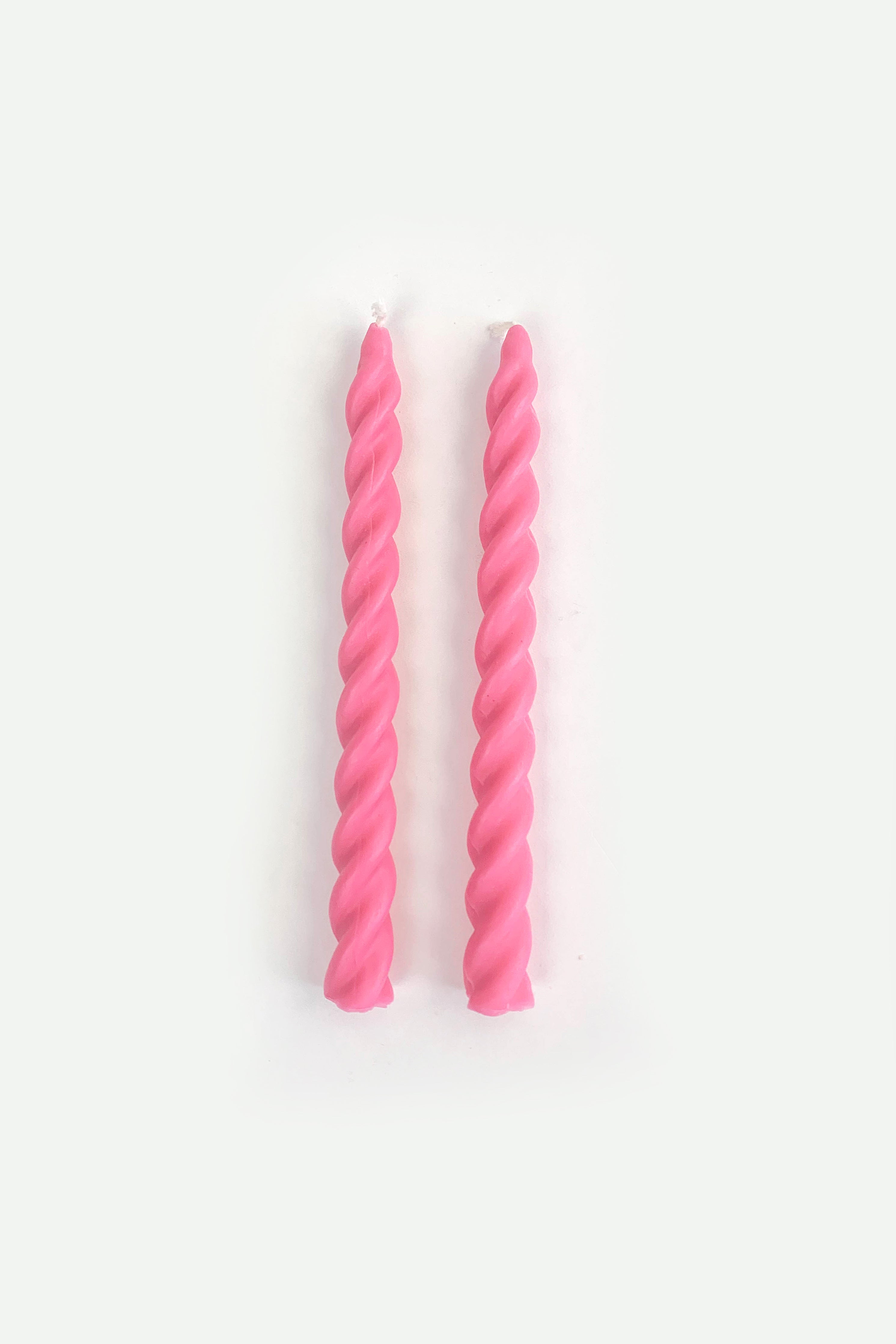 Twisted Taper Candle in Fruit Punch