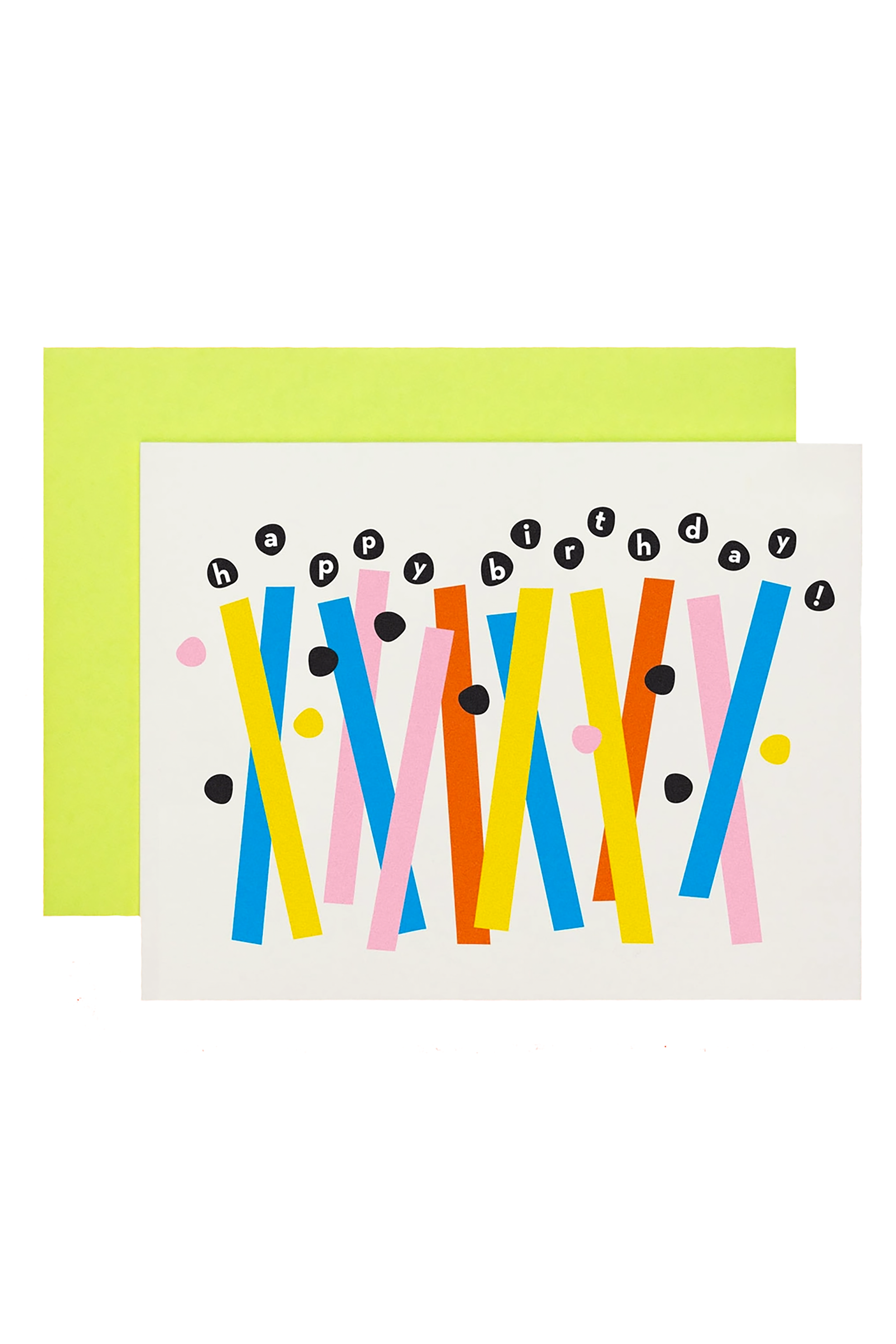 Happy Birthday Abstract Candles Card