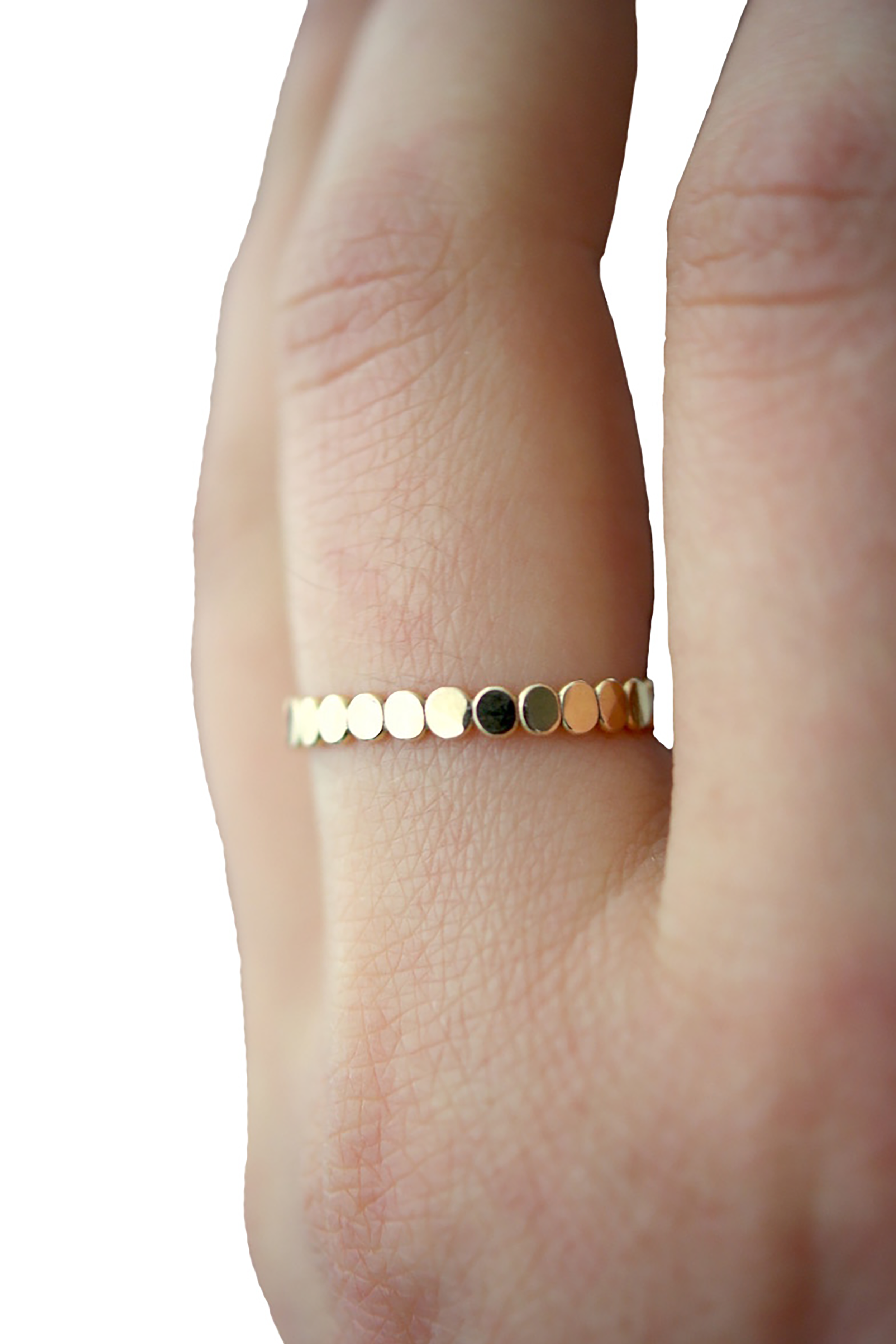 Beaded Ring in Gold