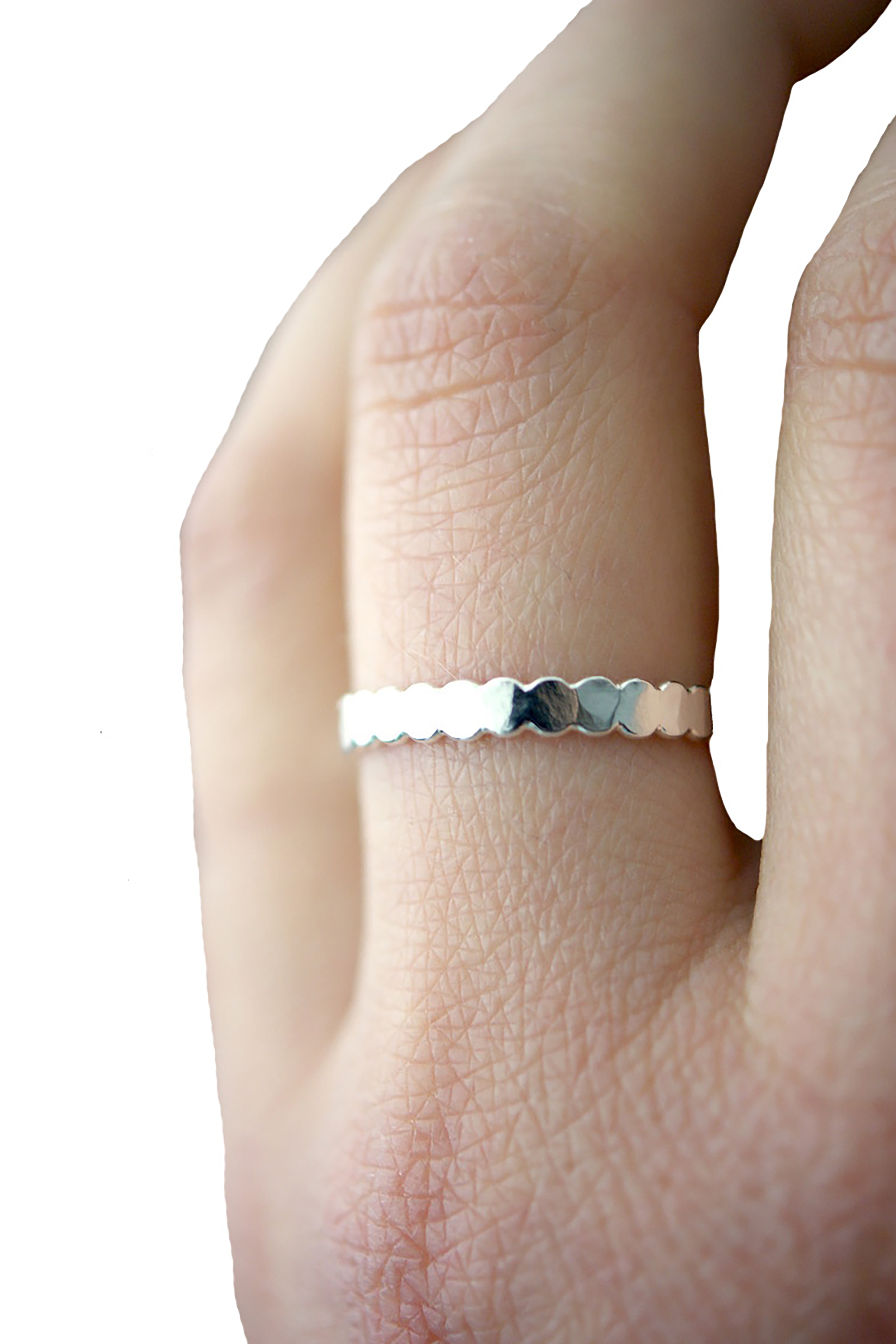 Beaded Ring in Sterling Silver