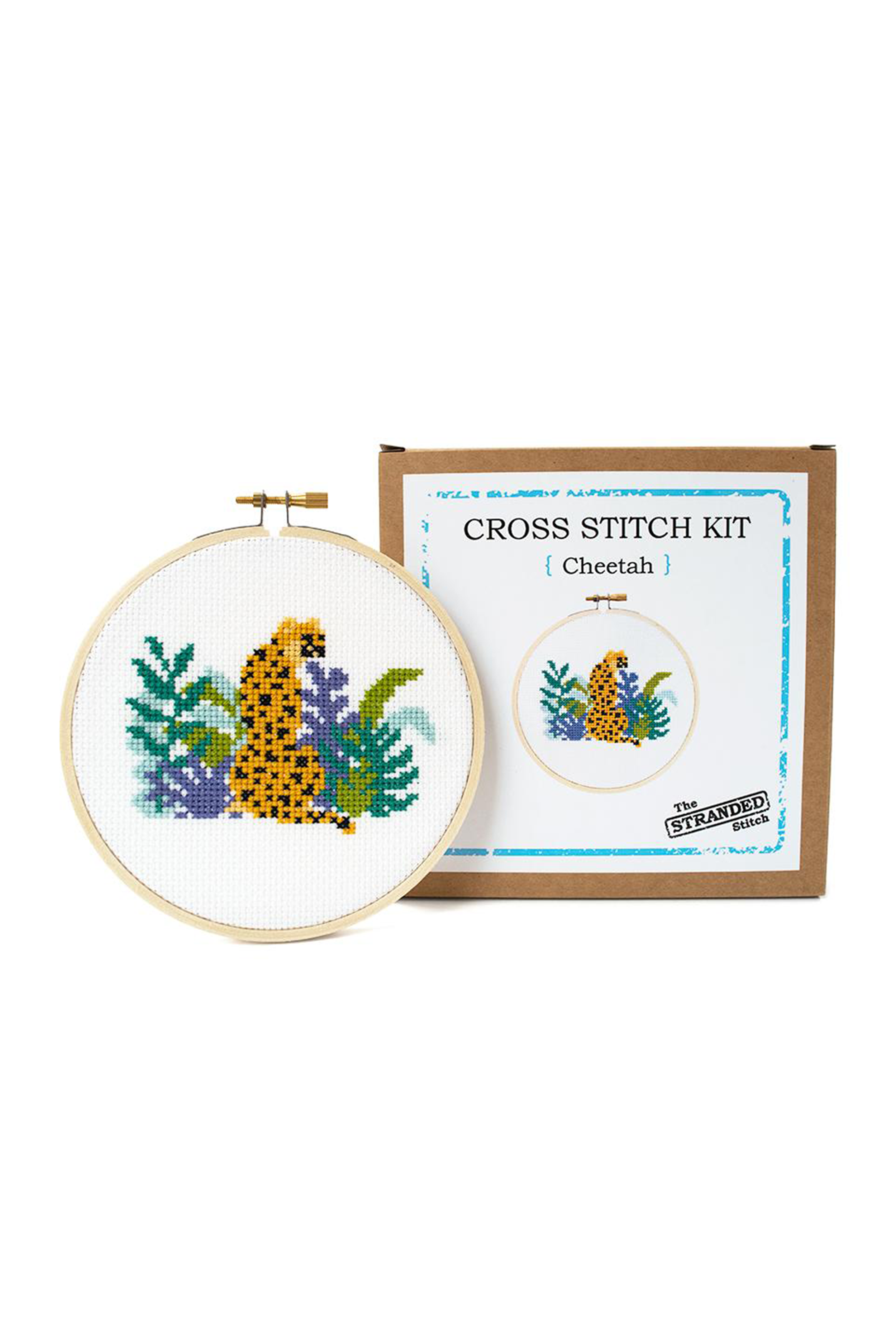 Cheetah DIY Cross Stitch Kit