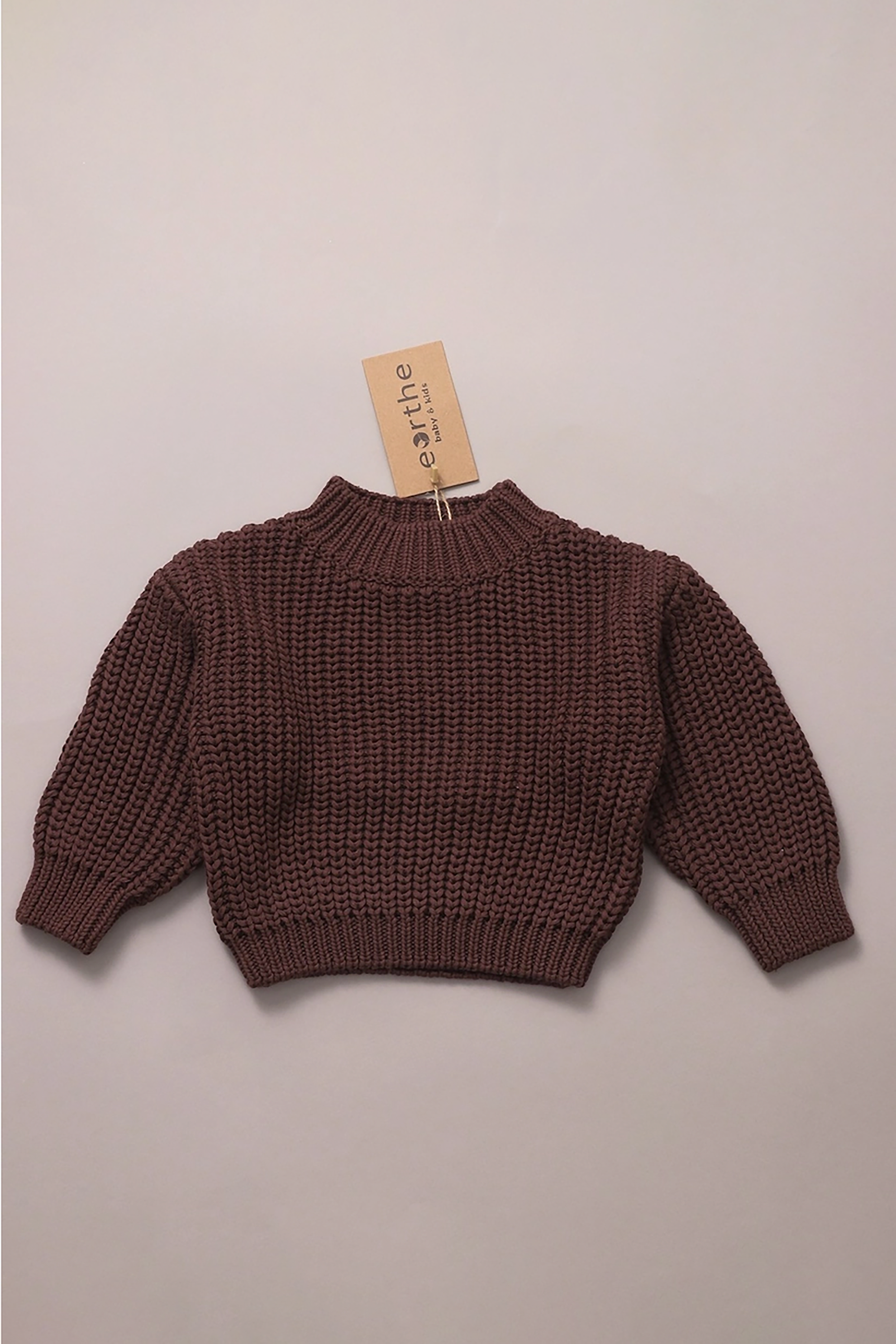 Chunky Knit Sweater in Hickory