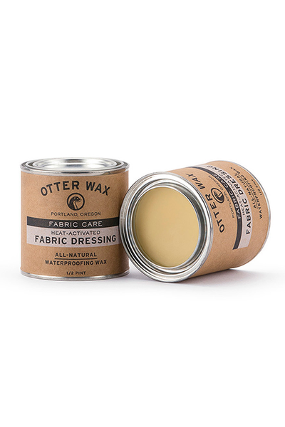 Otter Wax Heat-Activated Fabric Dressing | 1/2 Pint All-Natural Water Repellent