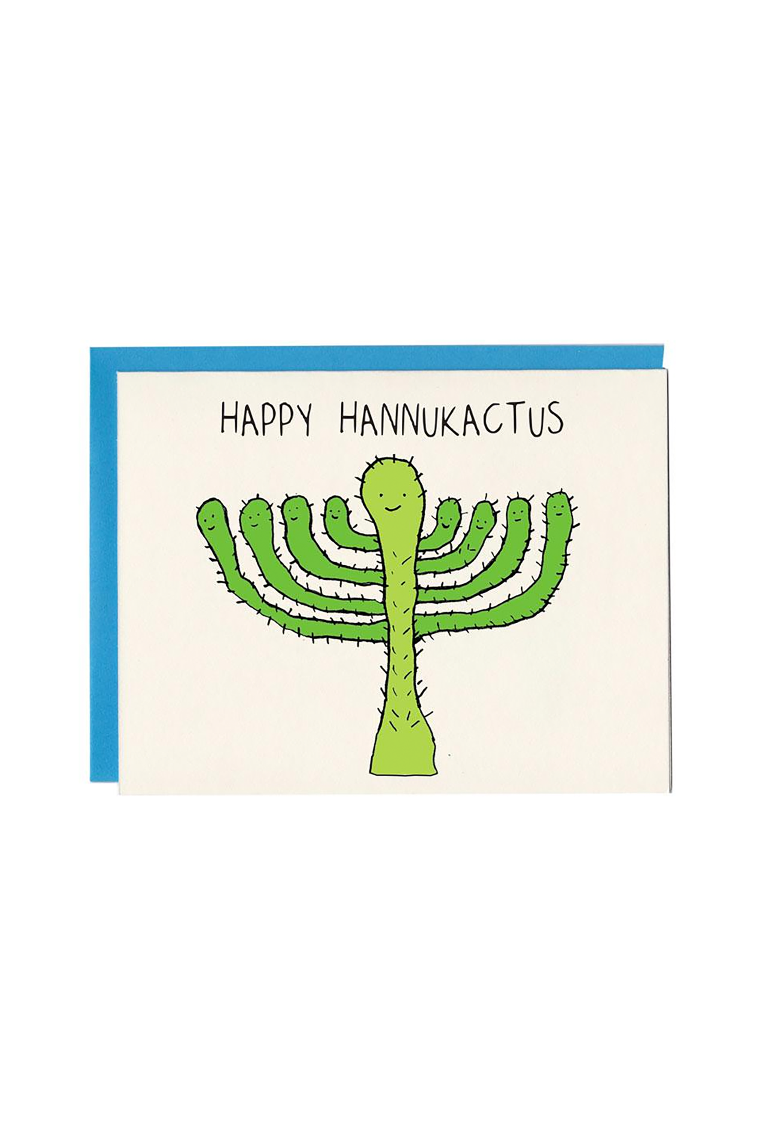 Happy Hannukactus Hanukkah Card