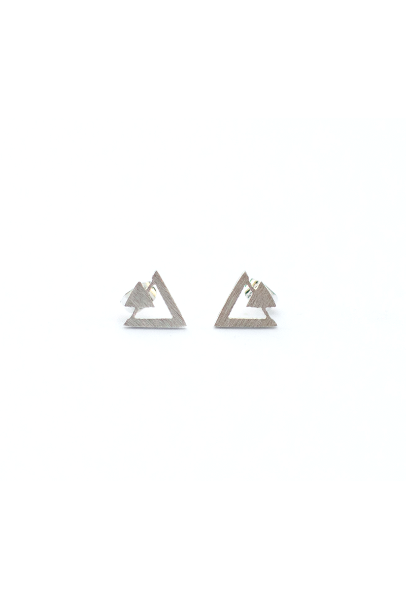 Open Triangle Stud Earring - Philistine