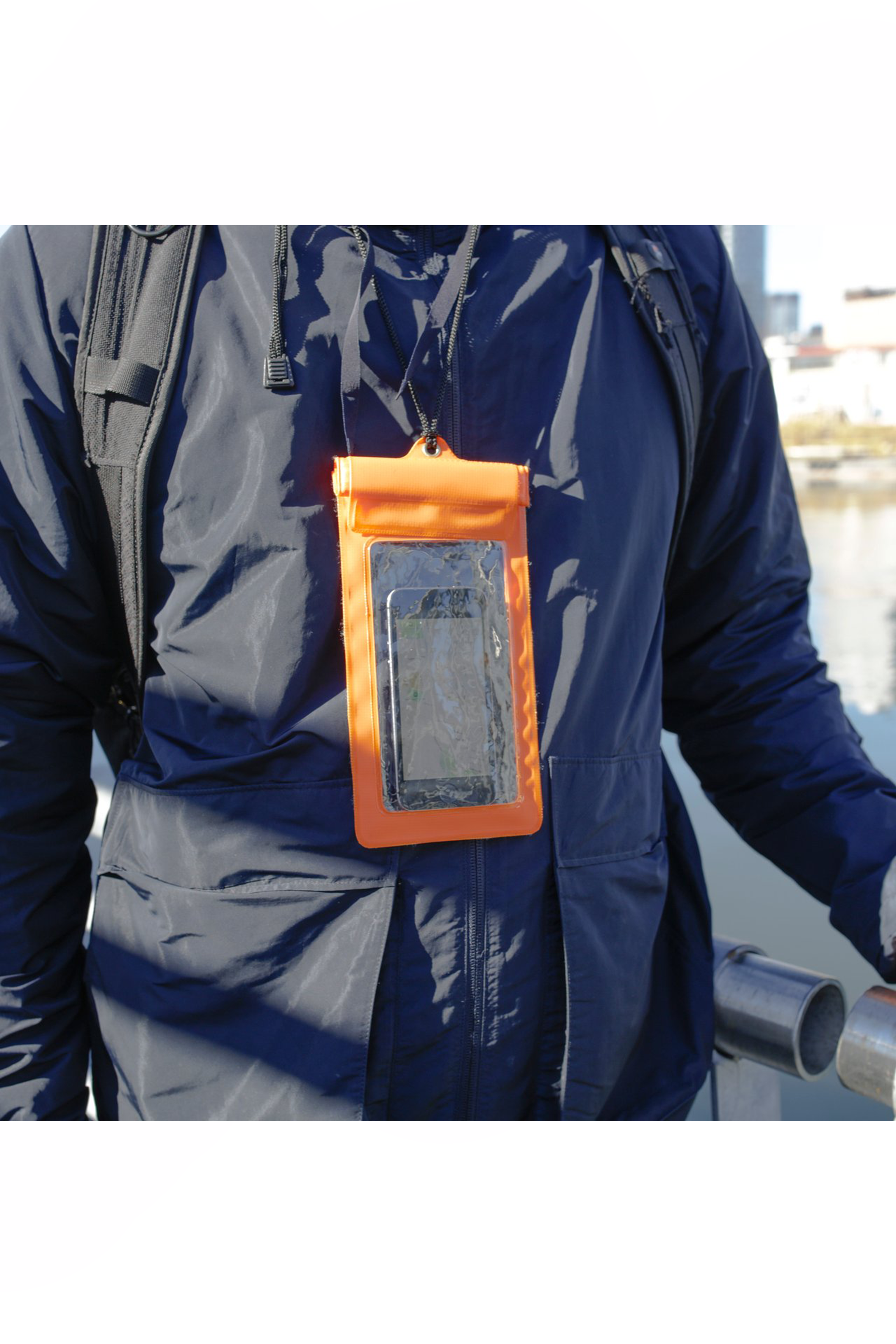 Waterproof Phone Sleeve in Orange - Philistine