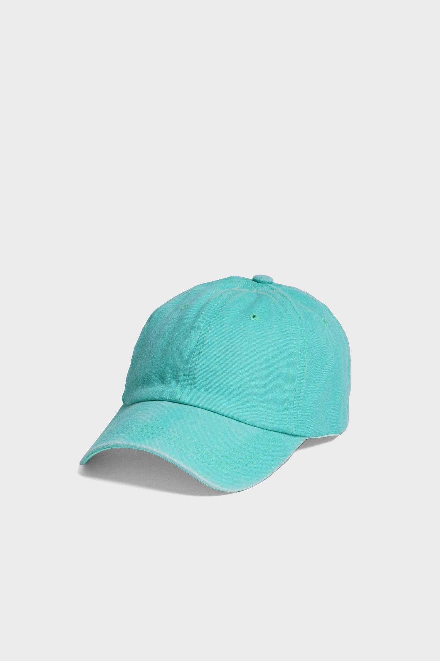Pigment Dyed Baseball Hat in Aqua